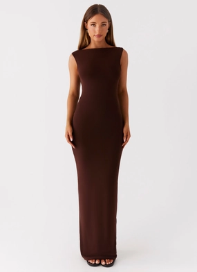 Earthbound Muse Maxi Dress - Chocolate perfect for events Bright Appeal