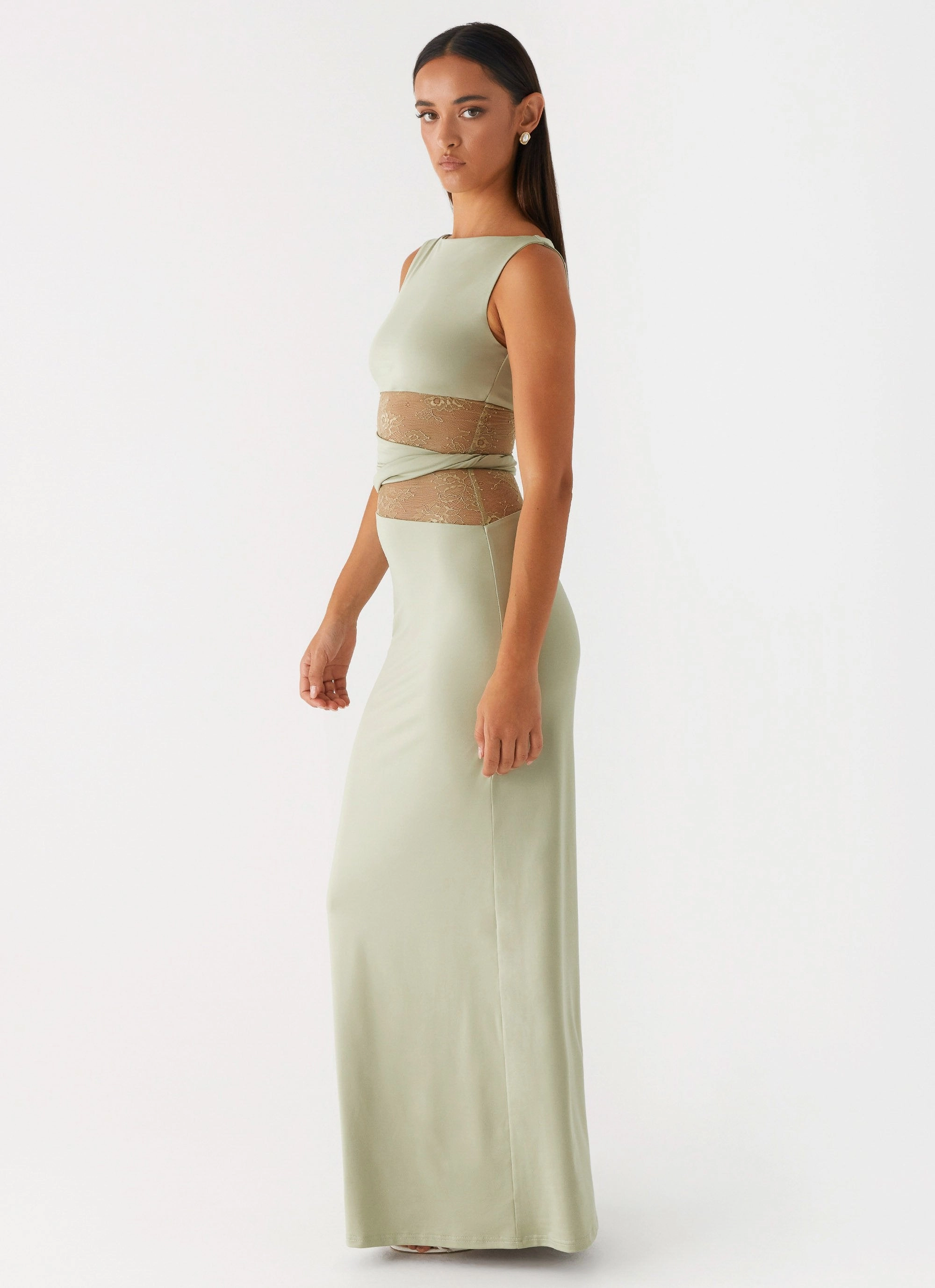 Karma Maxi Dress - Sage Boxy-Style