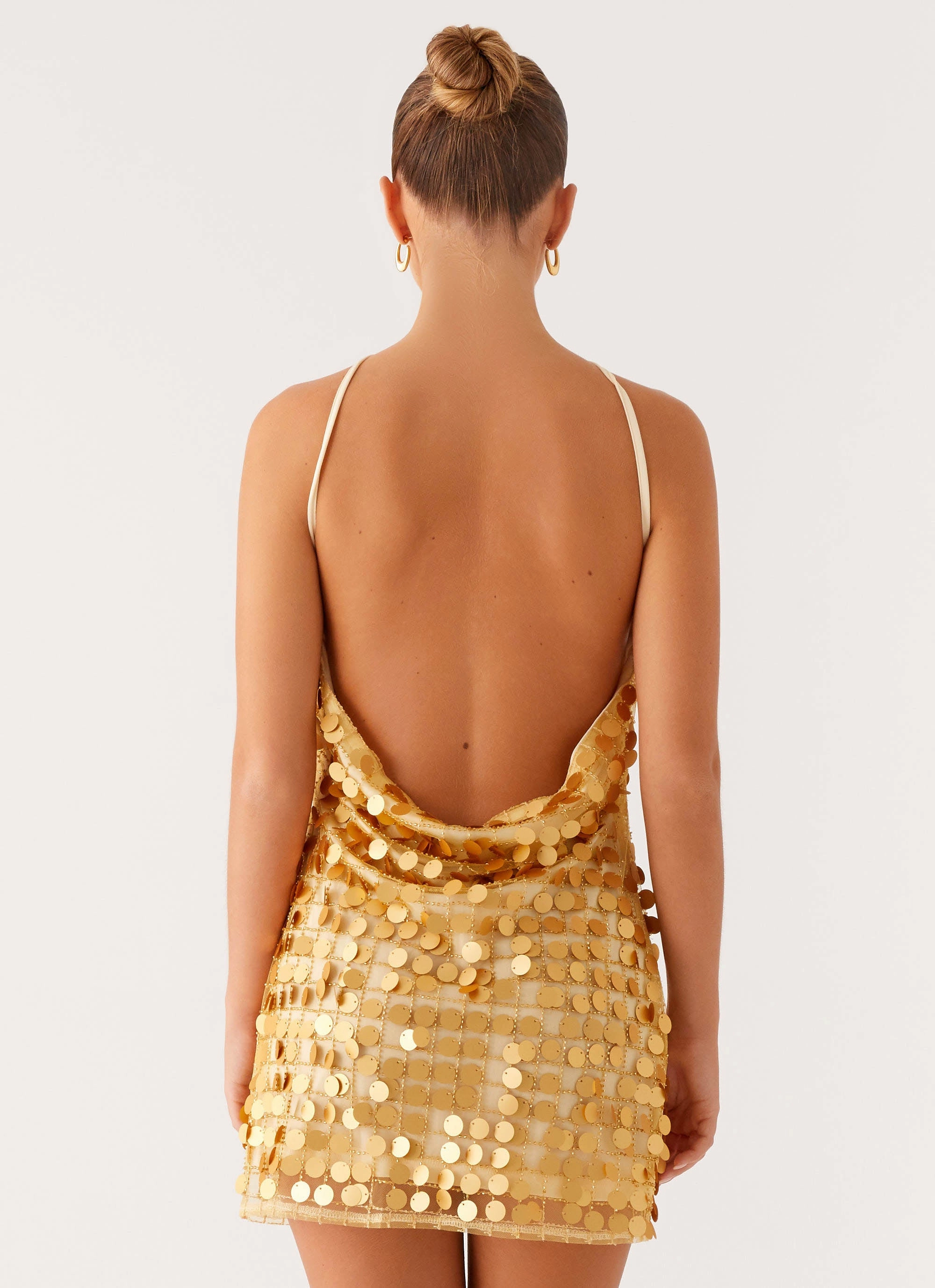 Sustainable Choice Essential Layer Xander Sequin Mini Dress - Gold