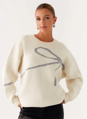 QuickRelease Closure Dreamwood Knit Sweater - Ivory