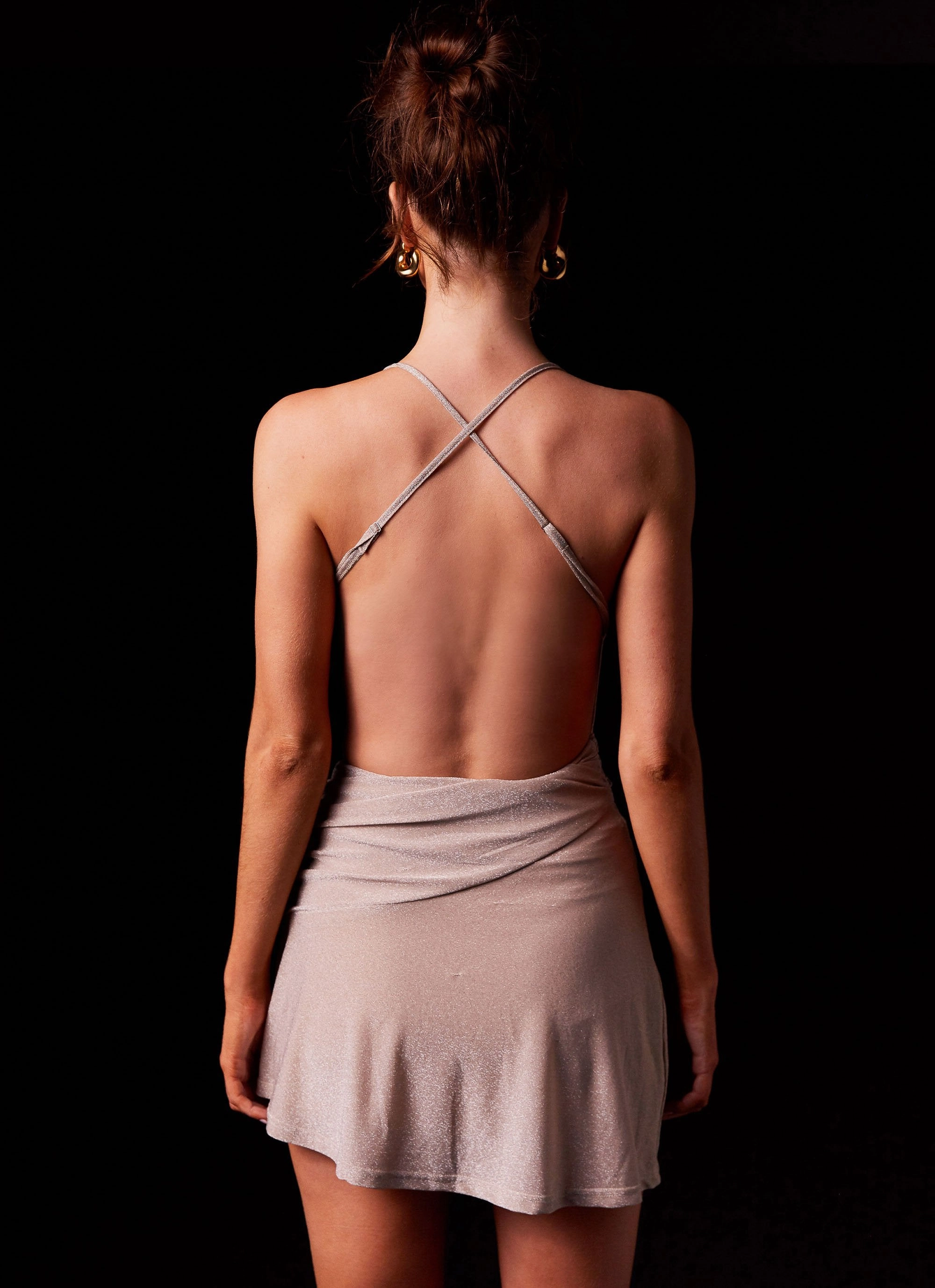 Eclipse Energy Mini Dress - Glitter Glow Retro Mood