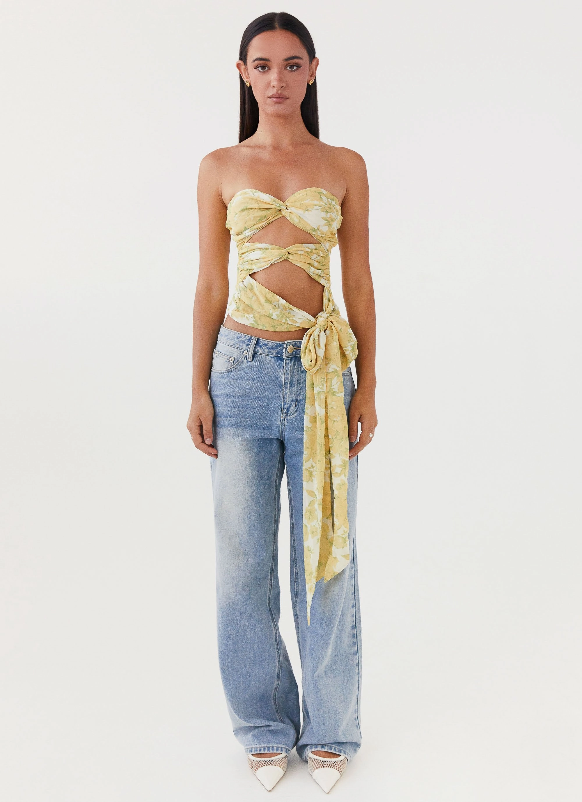 PocketDetails Shrinkage Prevention Treatment Sunlight Cascade Top - Daffodil