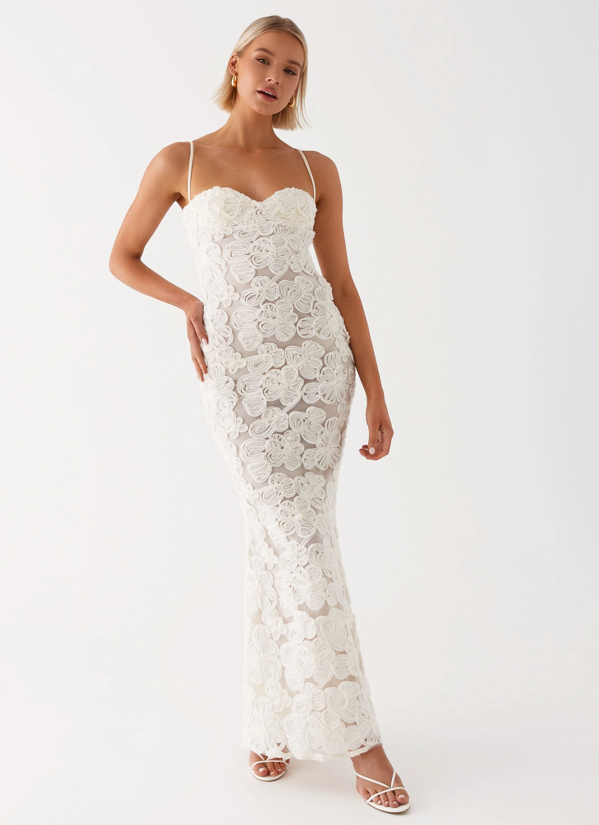 Breathable fabric That Girl Maxi Dress - Ivory