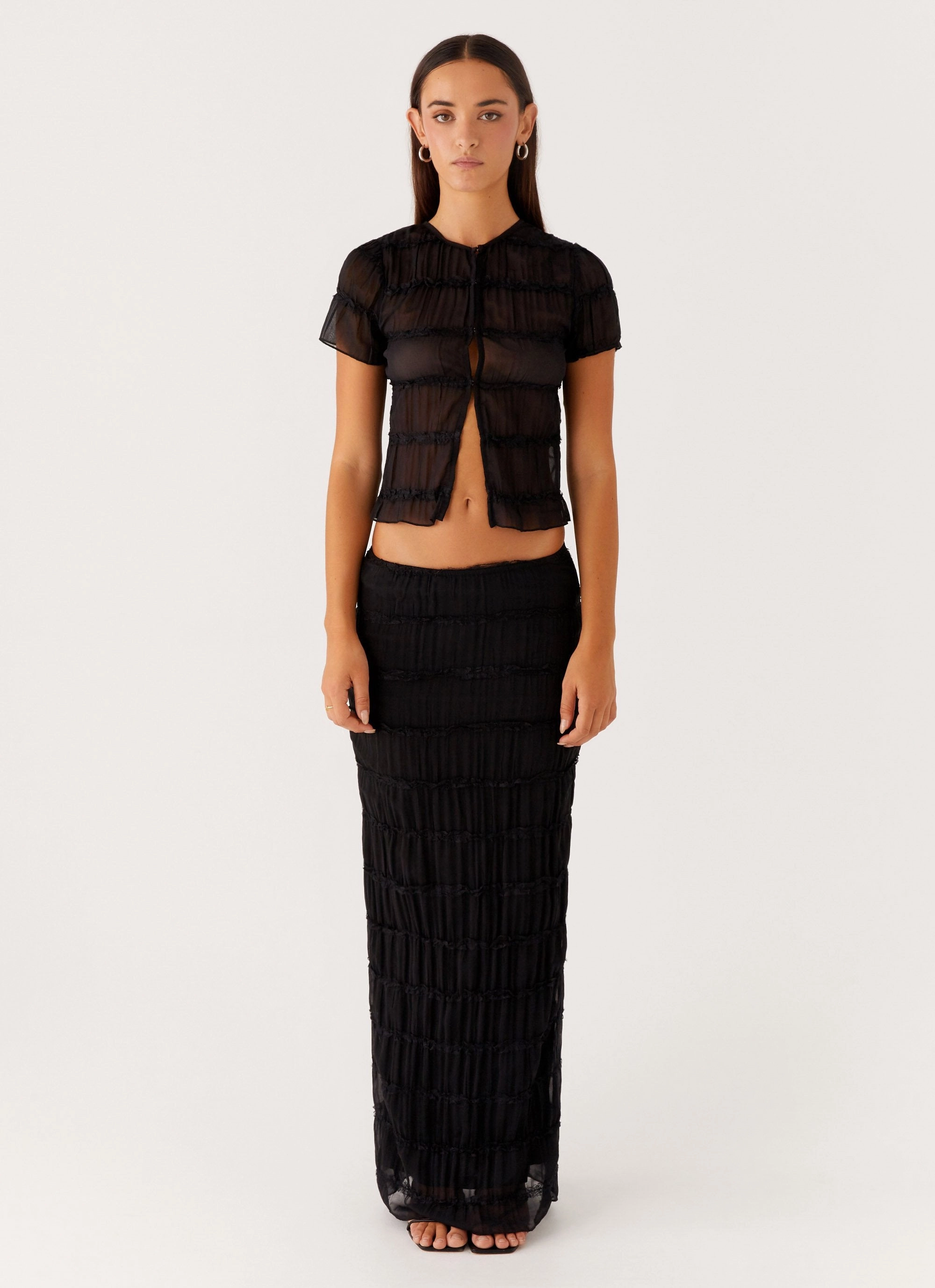 Quick Dry Feature Daydreaming Top - Black