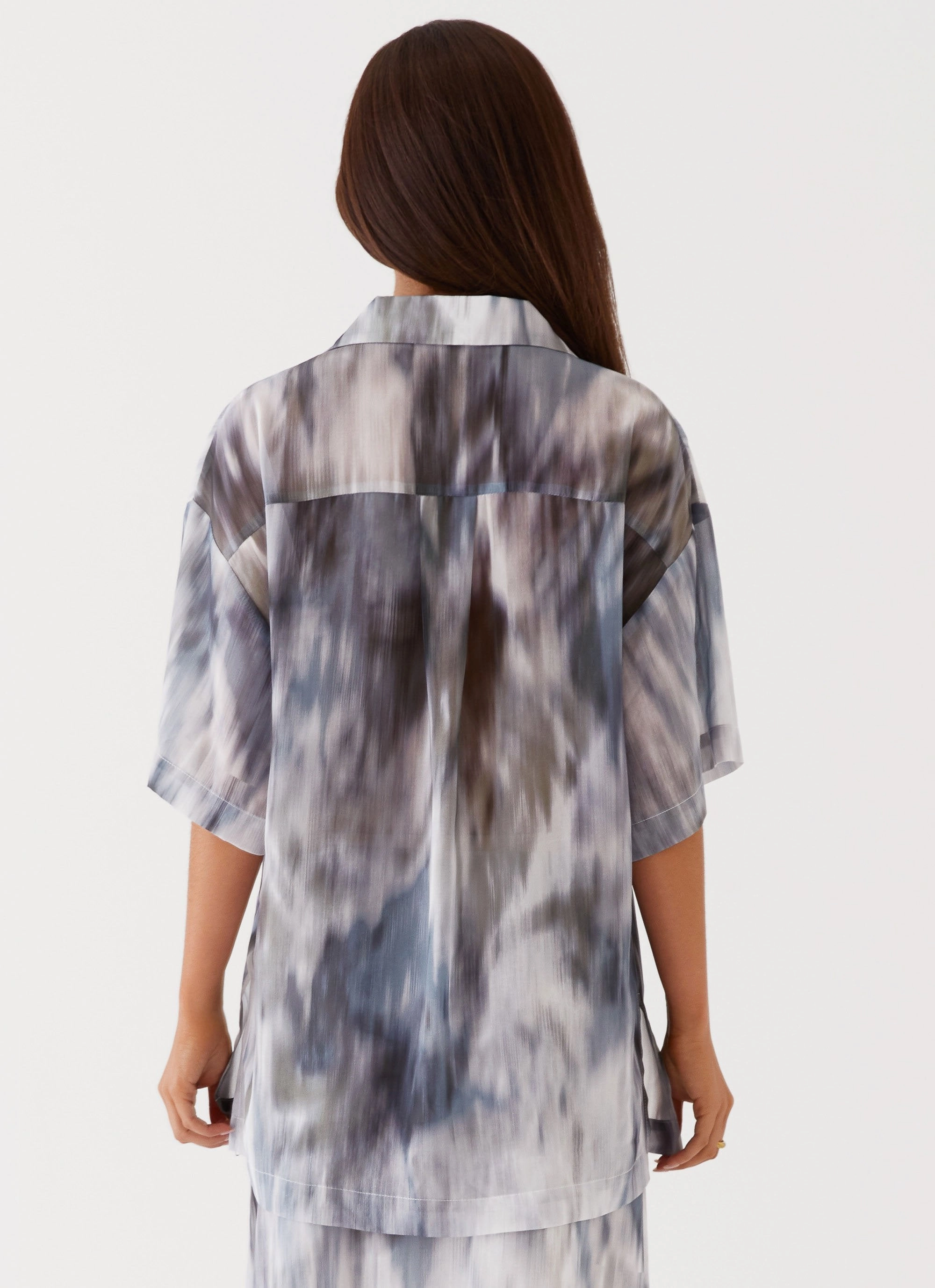 Fight The Feeling Oversized Shirt - Gloom TemperatureRegulating Material SweatAbsorbent