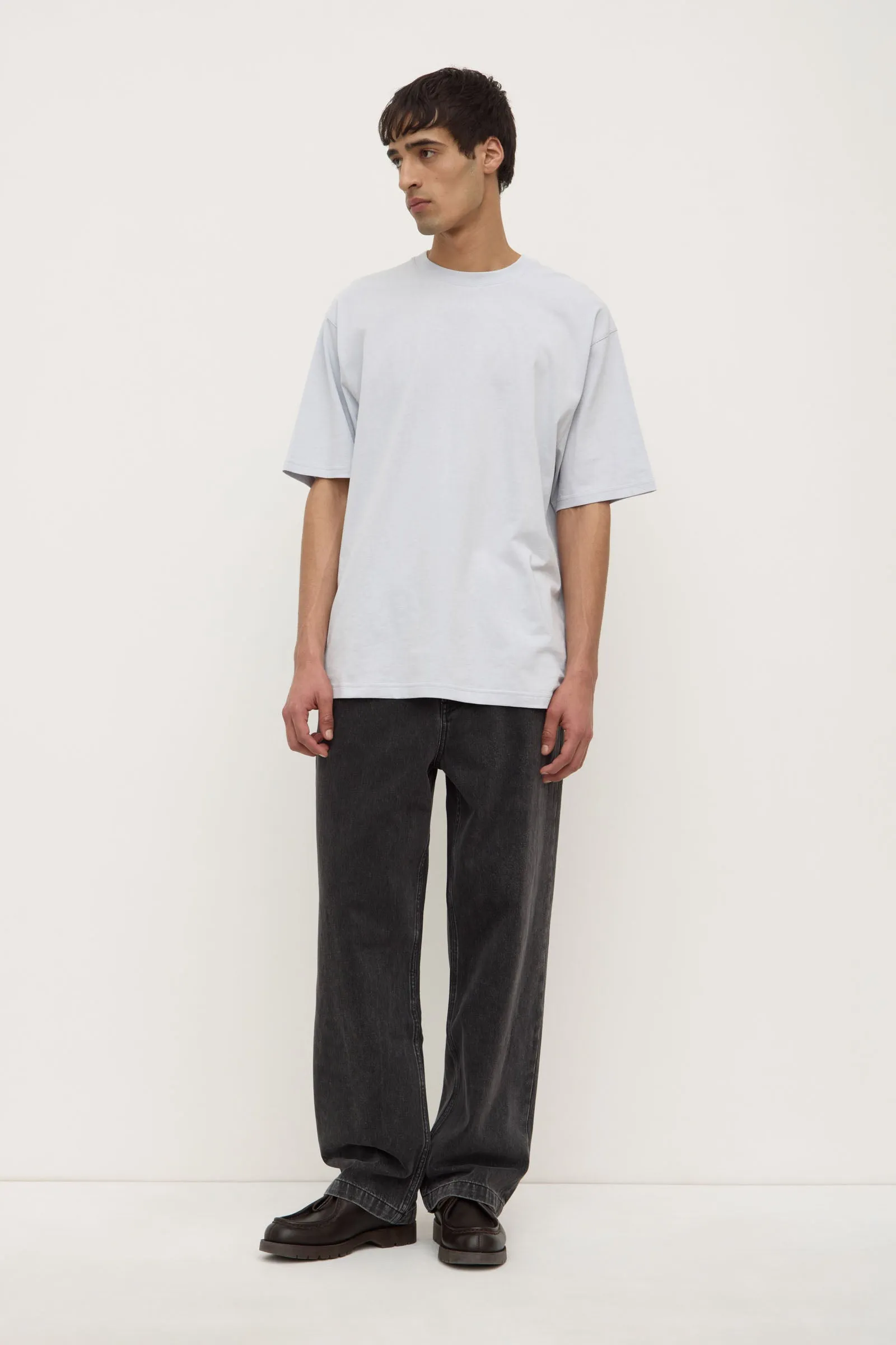 Mens Relaxed Jean GarmentWashed Texture Ultraviolet Protection Finish