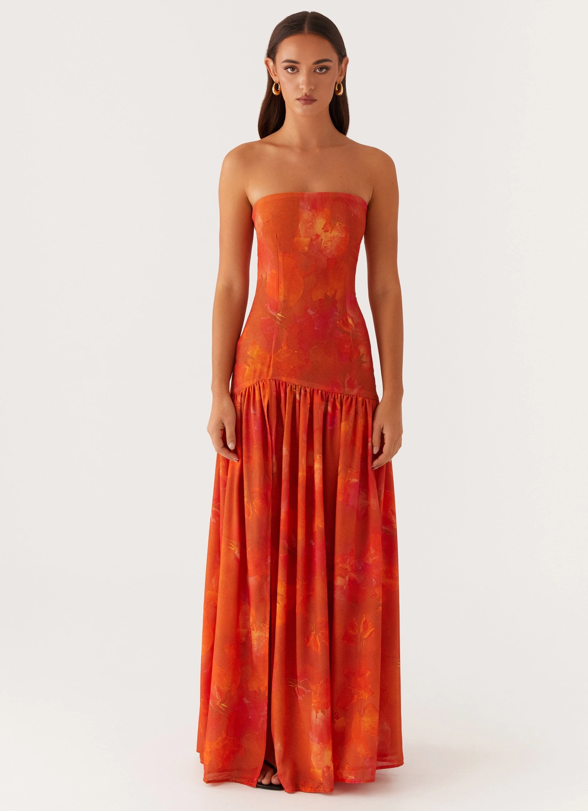 Eden Strapless Maxi Dress - Amber Soft and Smooth