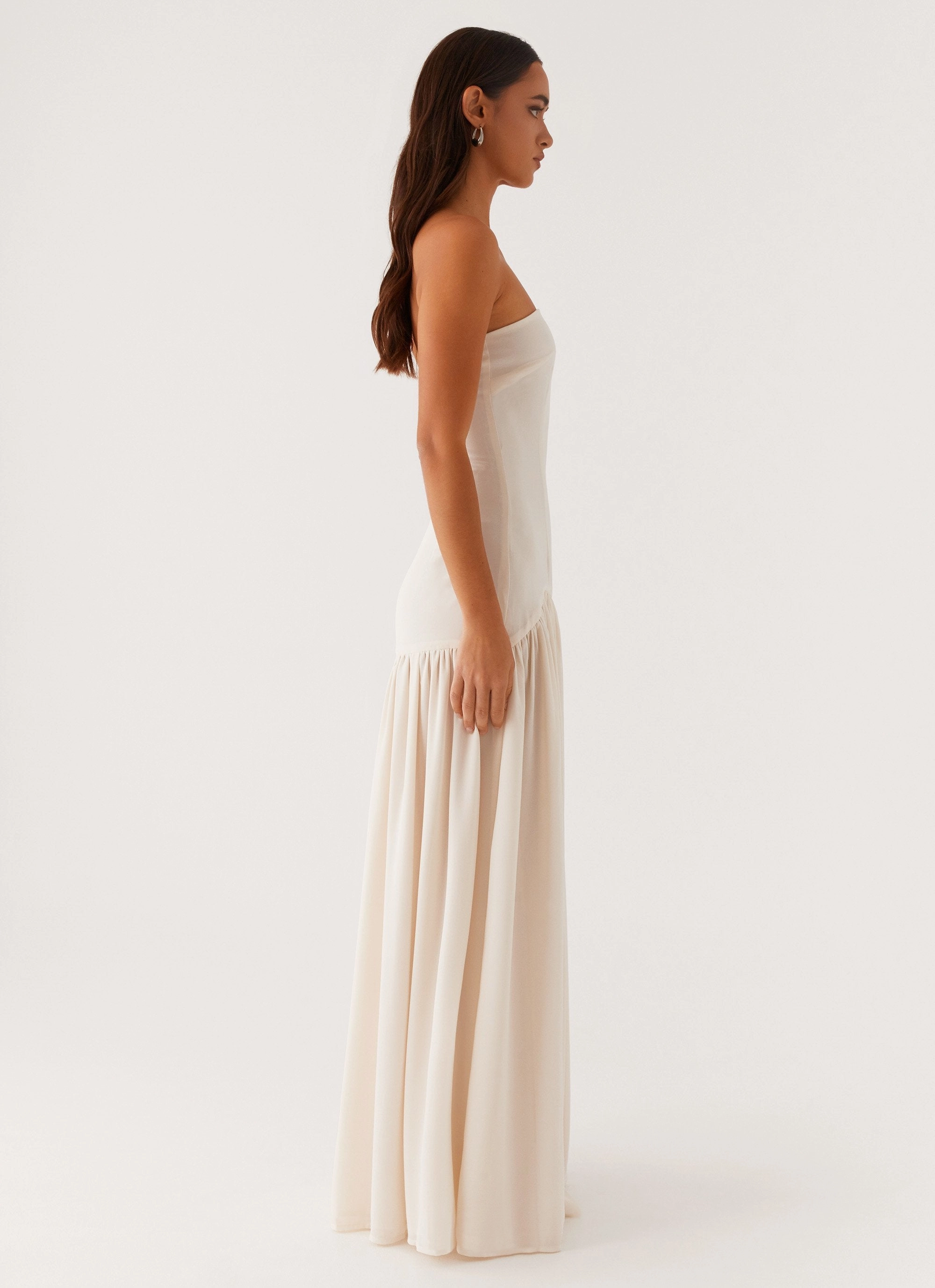 Eden Strapless Maxi Dress - Ivory Seamless Finish
