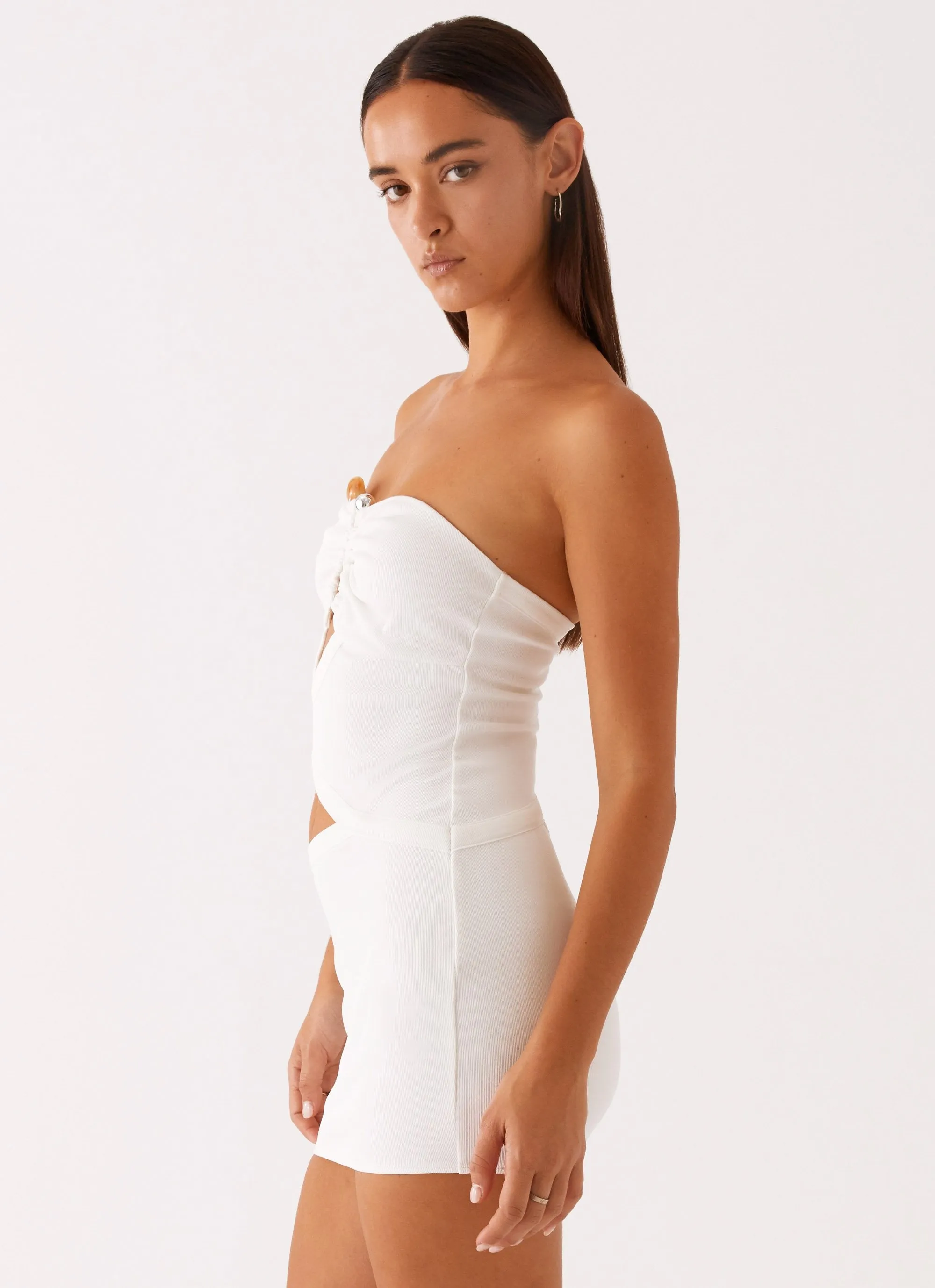 Wild Roses Mini Dress - White Quick Look