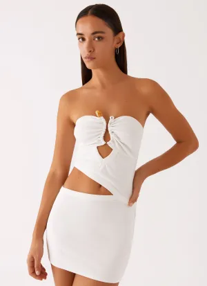 Wild Roses Mini Dress - White Trendy floral dress