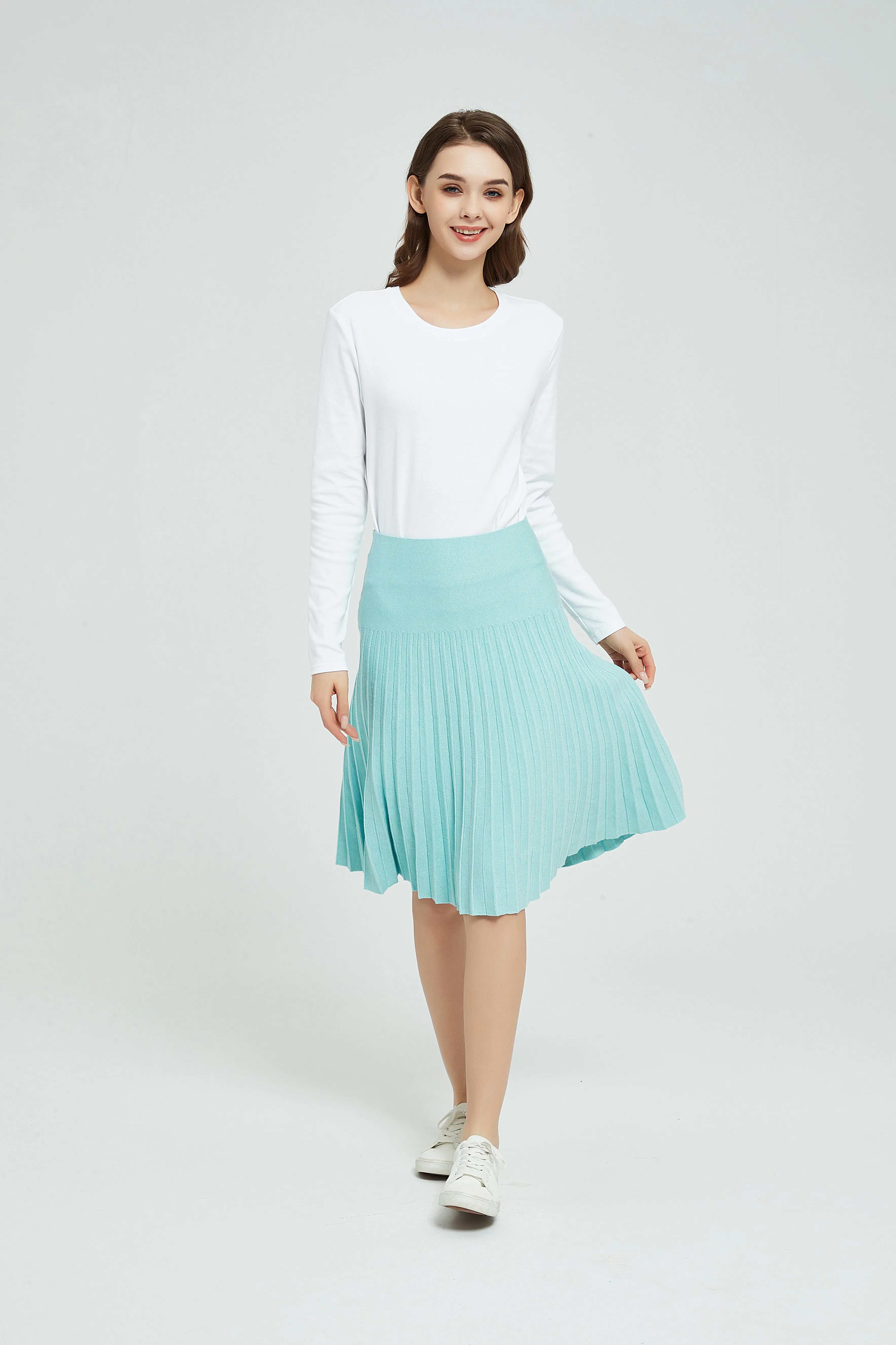 Flat Seams MM SUMMER PLEATED - AQUA