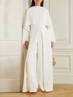 Elegant Wide Leg Long Sleeves Jump Suits