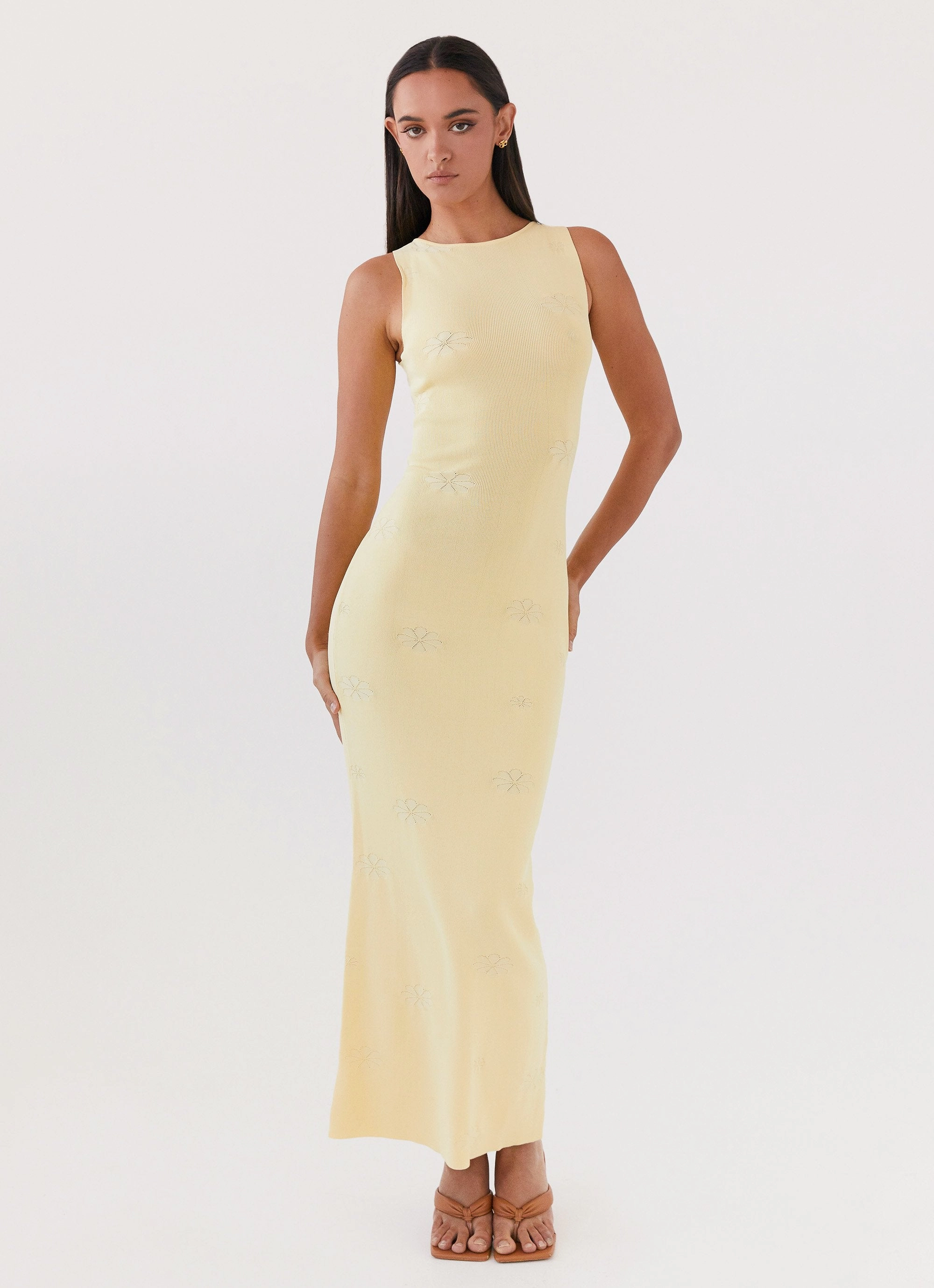 Holly Knit Maxi Dress - Yellow Body Confidence Chic Spirit