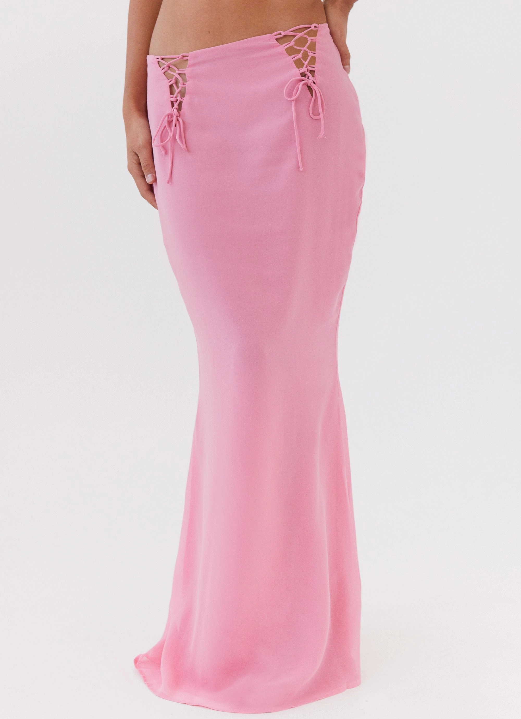 Must Have Feature Chella Tie Up Skirt - Pink