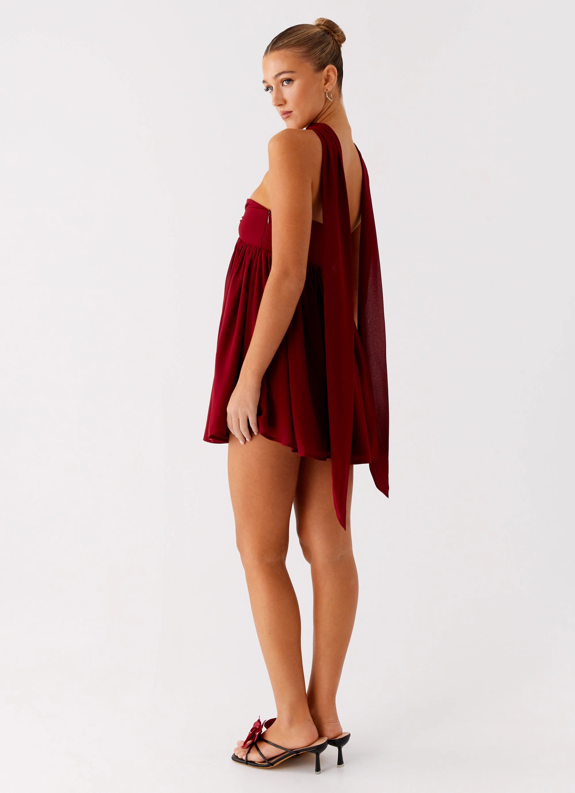 Saturn Mini Dress - Maroon Daily Style