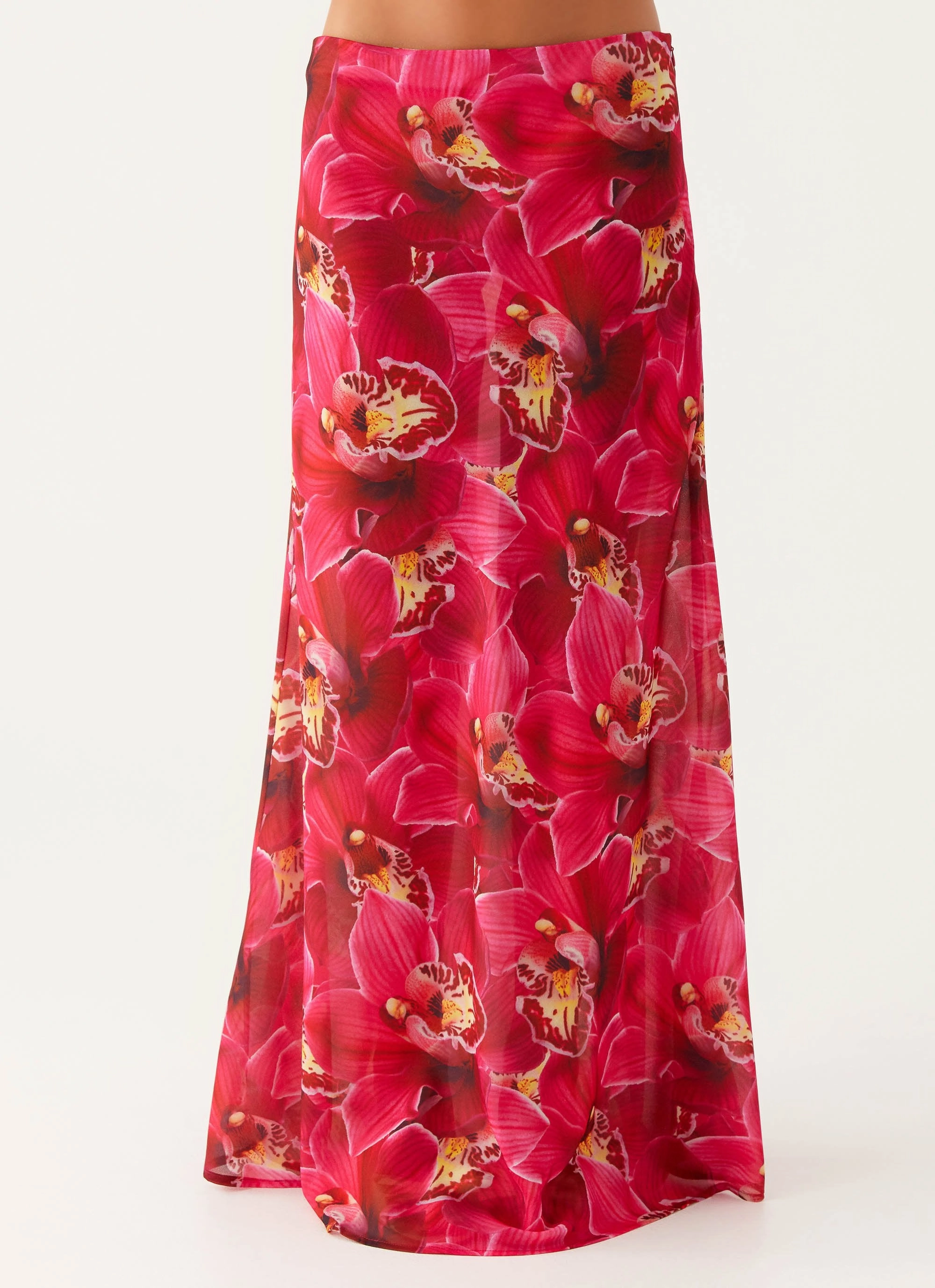 Ashley Maxi Skirt - Orchid Pink Stretch Waist