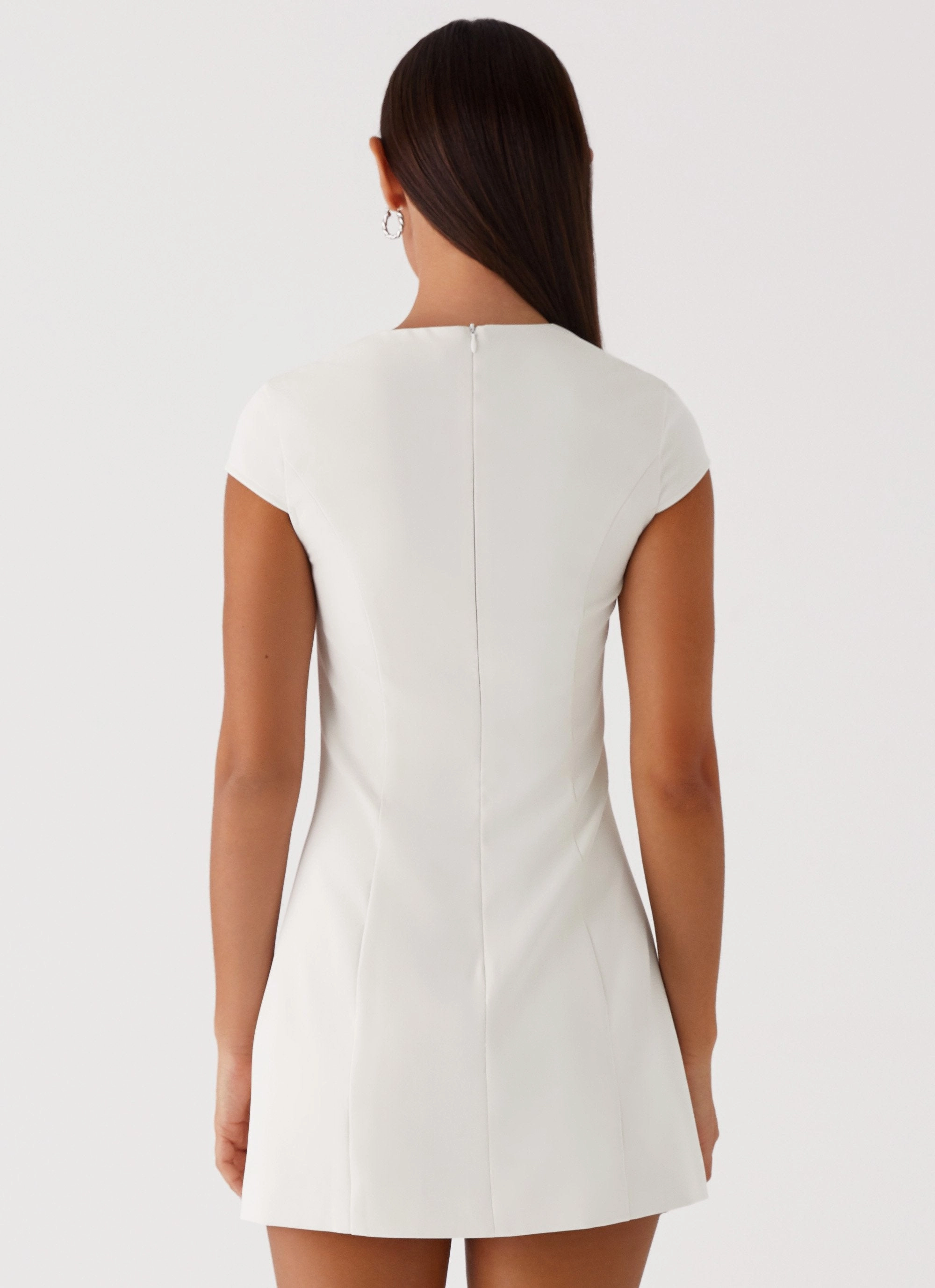 Harriet Mini Dress - Off White Move Free Air Touch