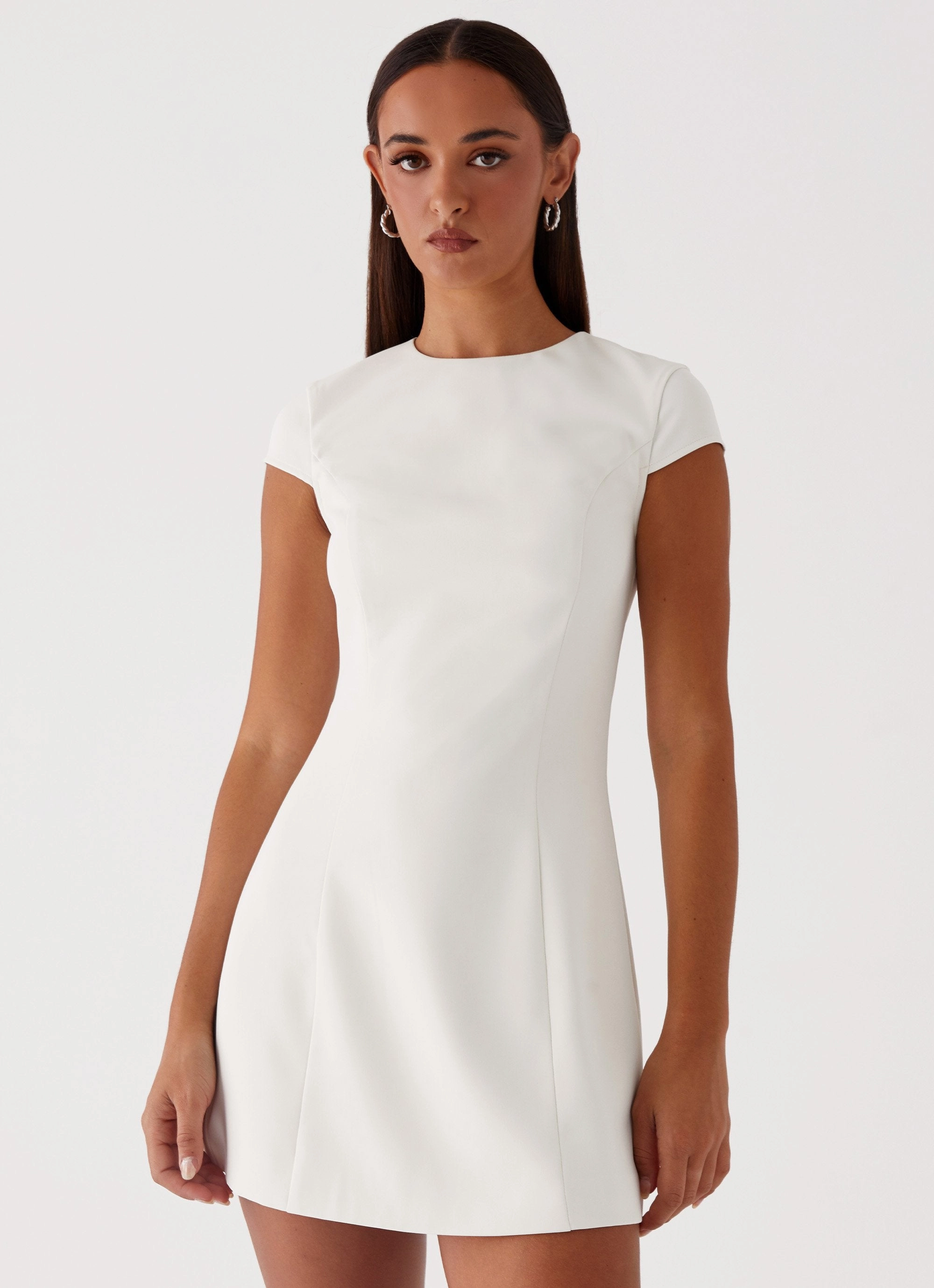 Formal Outfit Perfect For Any Occasion Harriet Mini Dress - Off White
