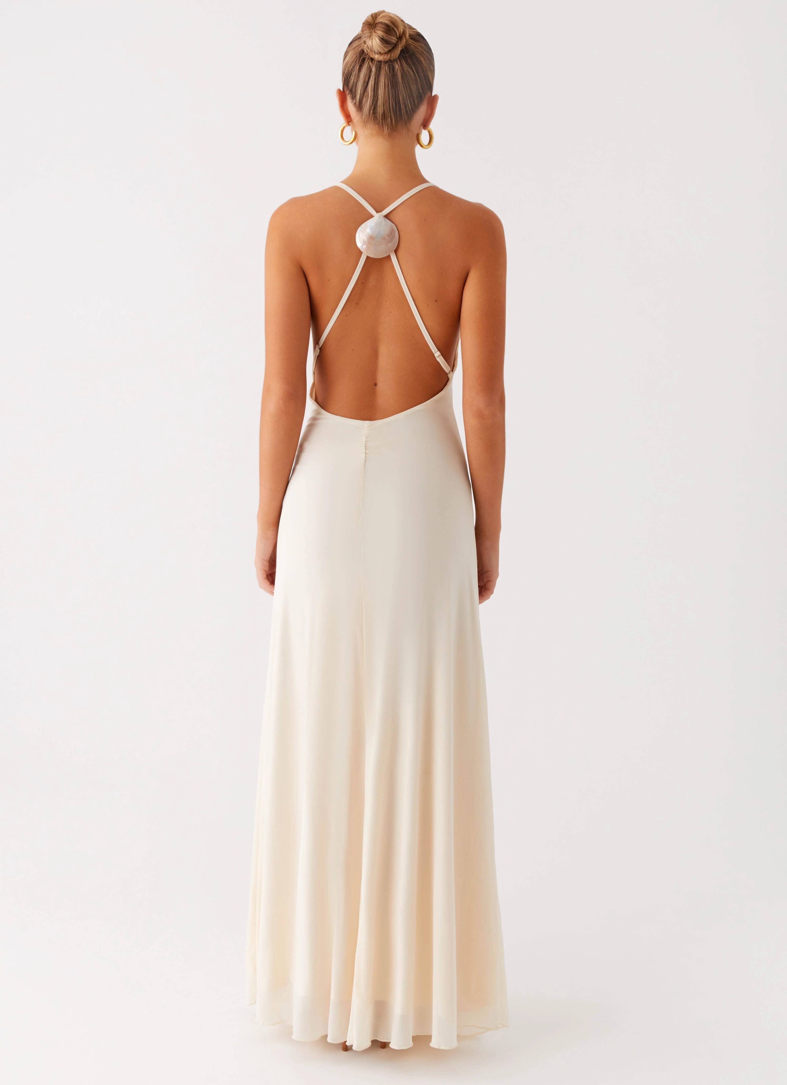 Dahliana Maxi Dress - Off White Tailored Layers Air Comfort