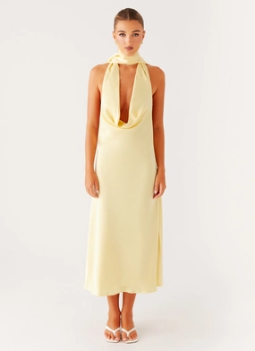 Fresh Texture Sonny Midi Dress - Yellow