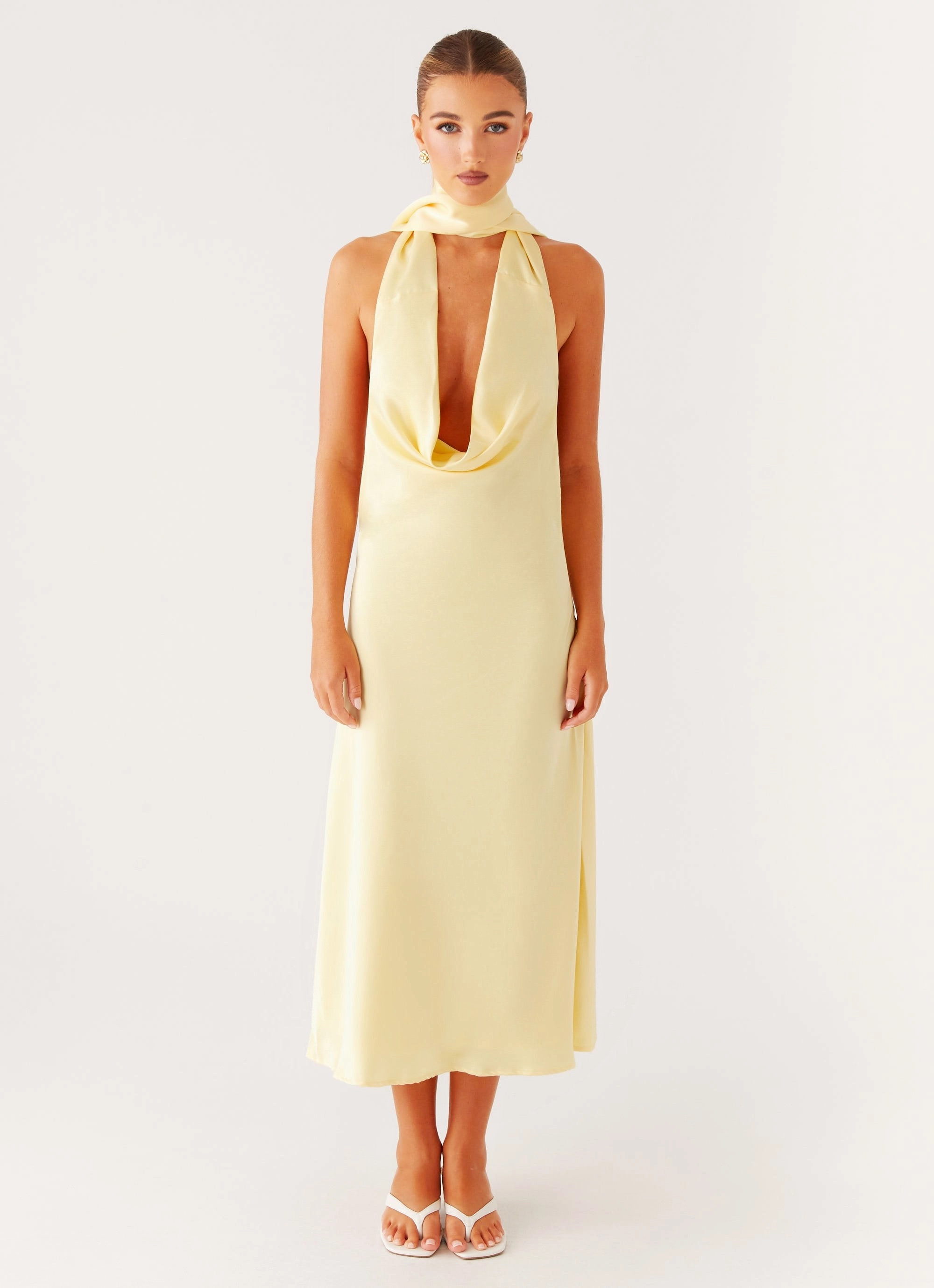 Fresh Texture Sonny Midi Dress - Yellow