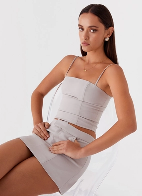 Eliana Crop Top - Grey ShockAbsorbing