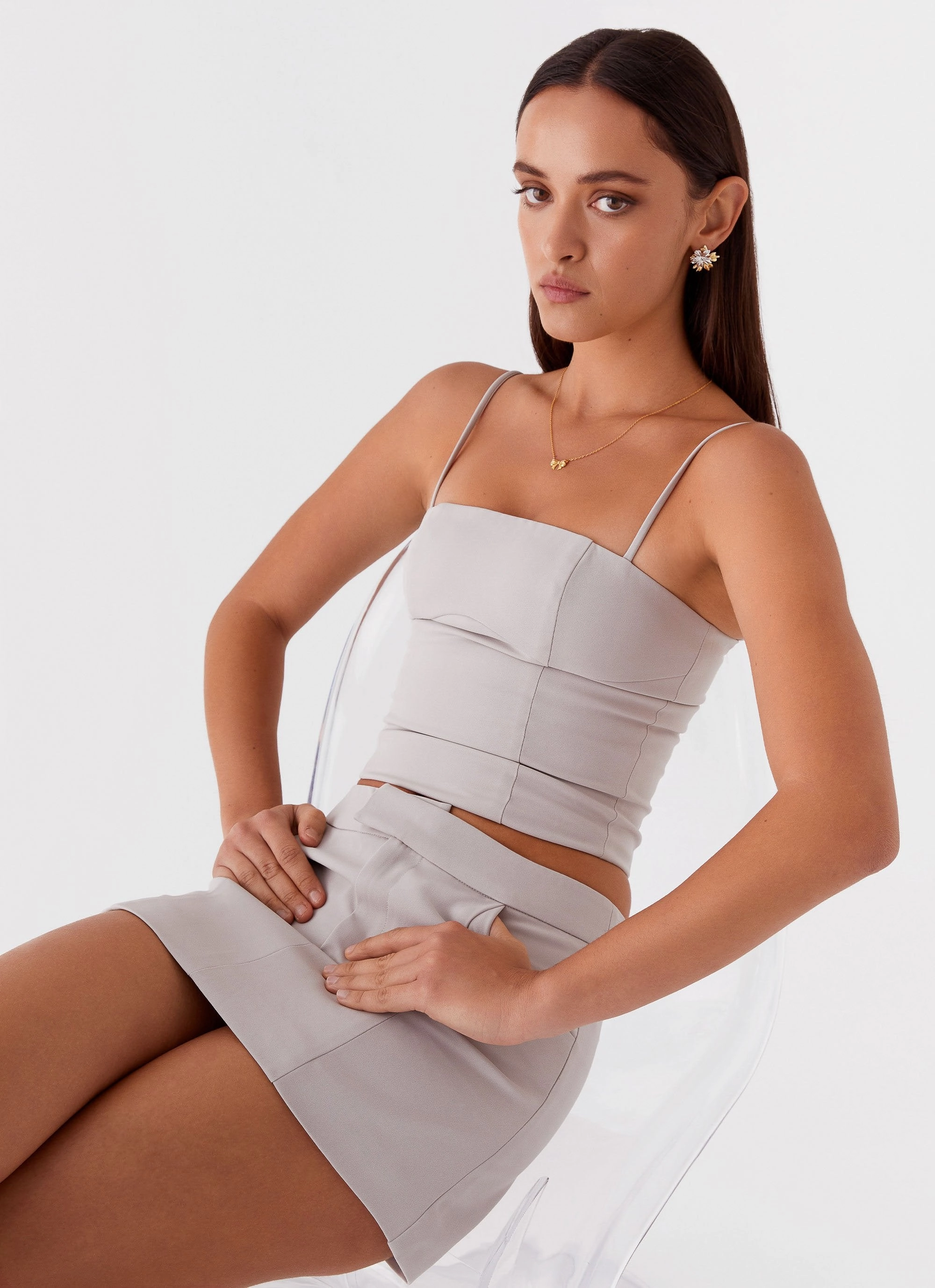 Eliana Crop Top - Grey ShockAbsorbing