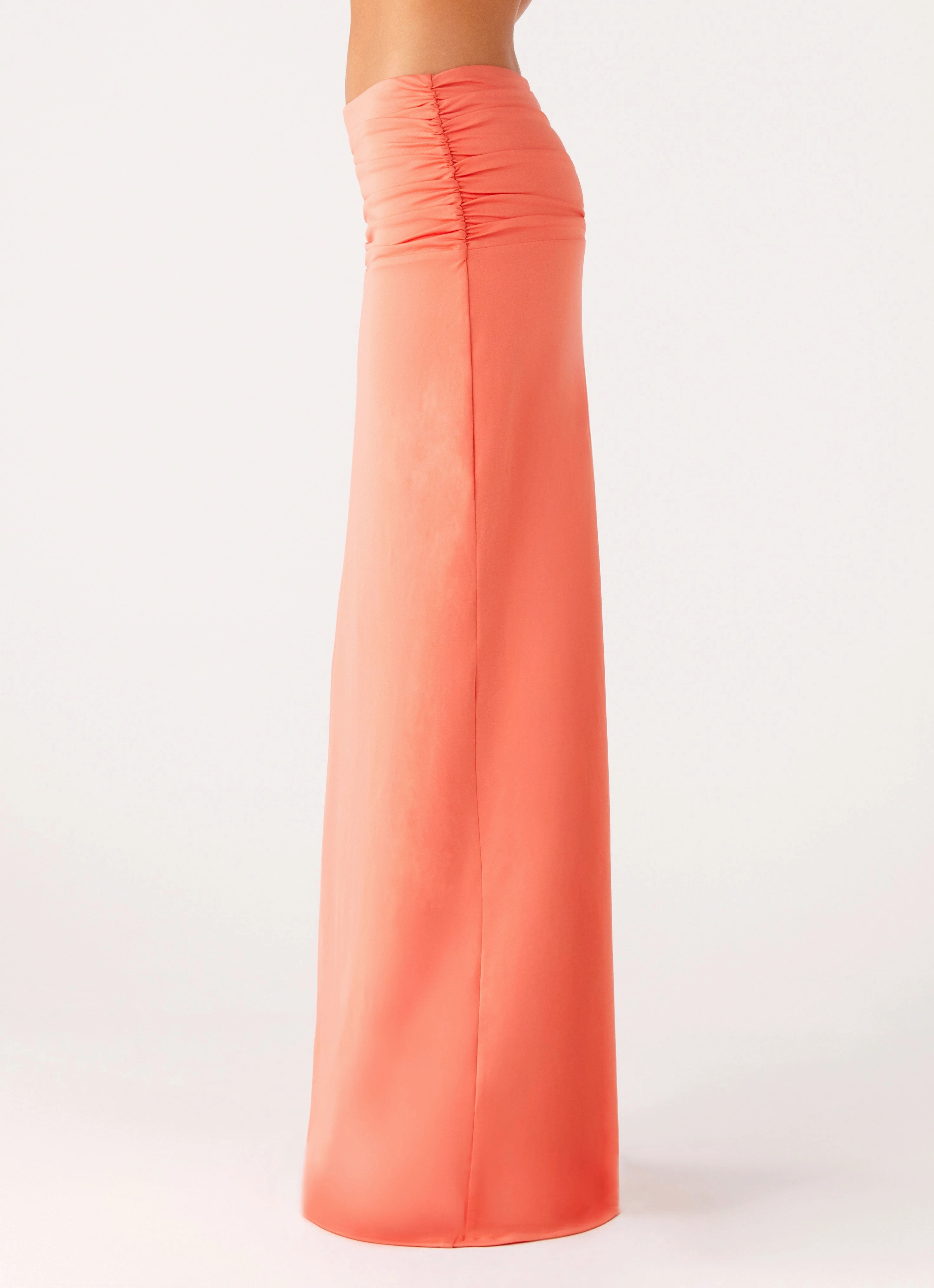 Friction Resistant Fabric Elisabetta Maxi Skirt - Coral