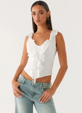 Ellery Top - White SecurePockets Ultrasoft Inner Lining