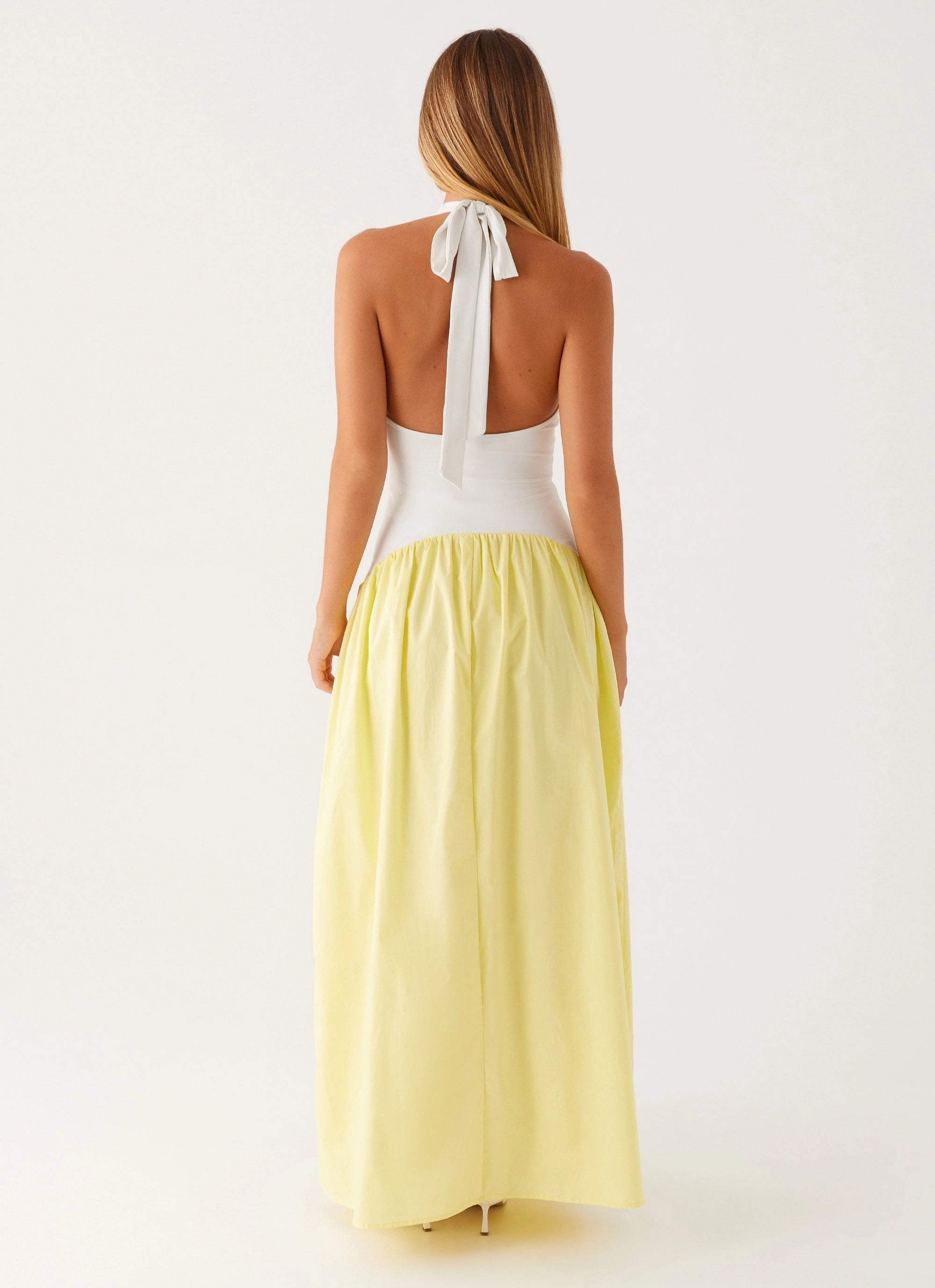 Grace Flow Elora Maxi Dress - Yellow Spliced