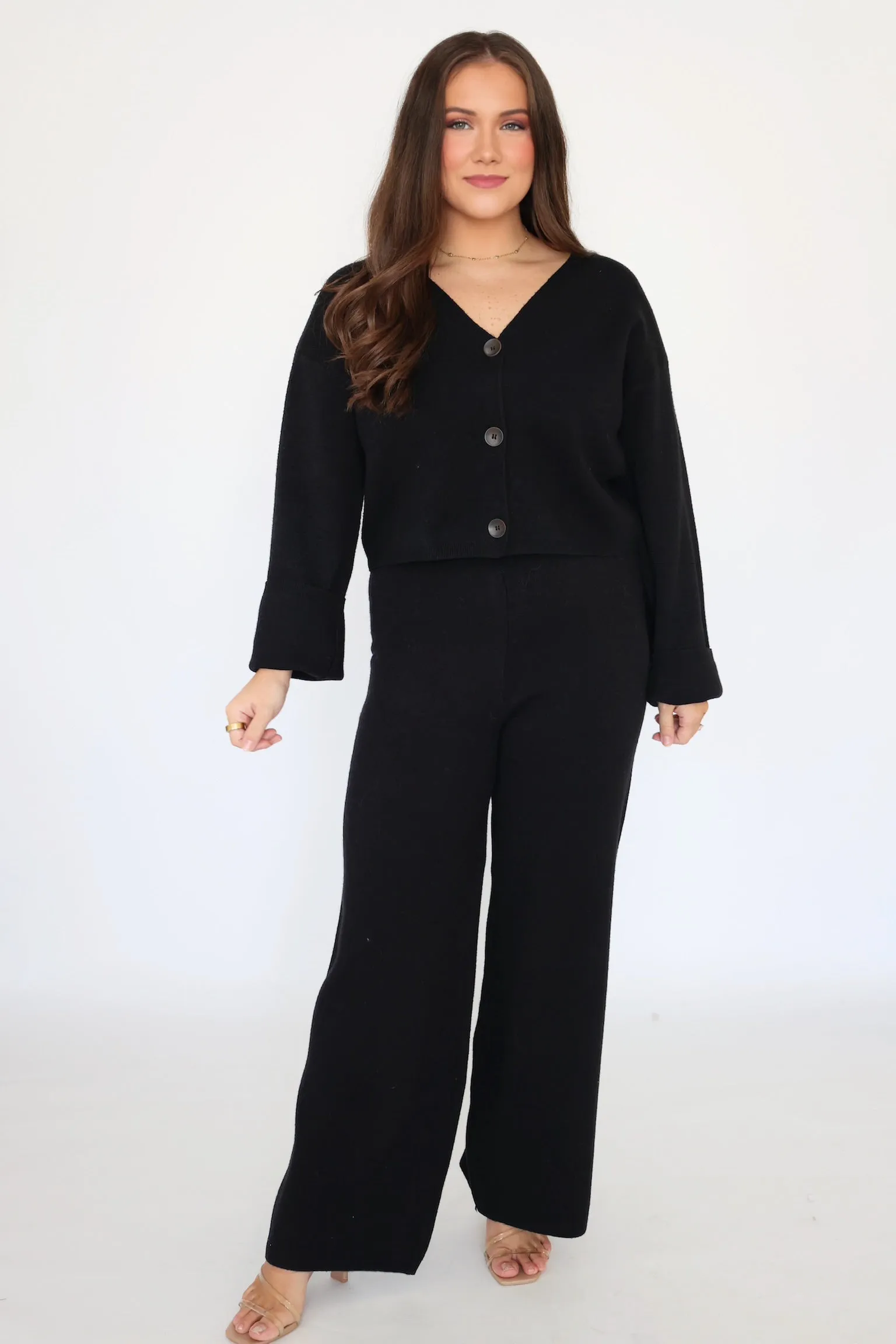 Elowen Sweater Knit Pant - Black (FINAL SALE) Outdoor Fit