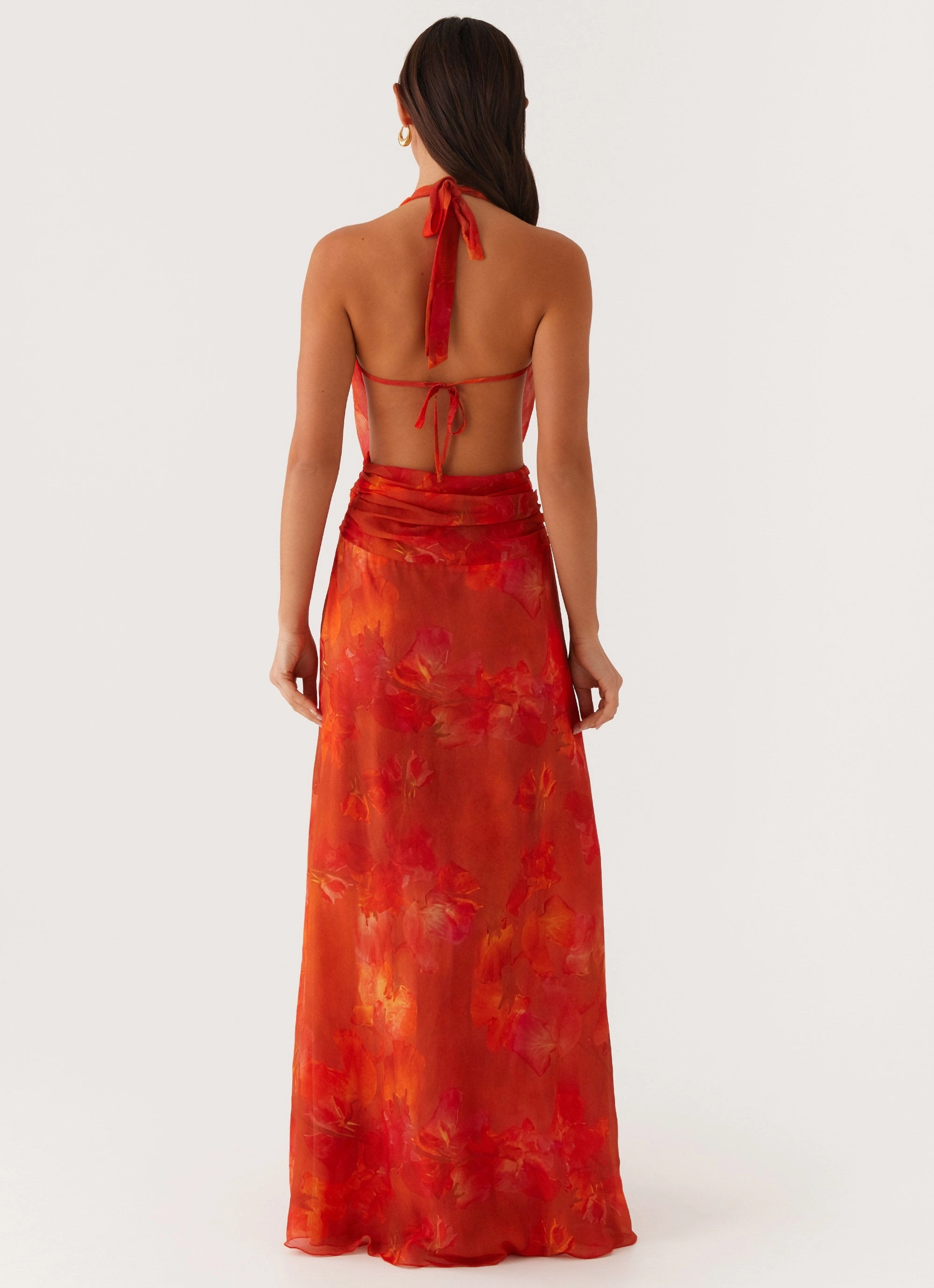 Elysia Chiffon Maxi Dress - Amber Rose Soft