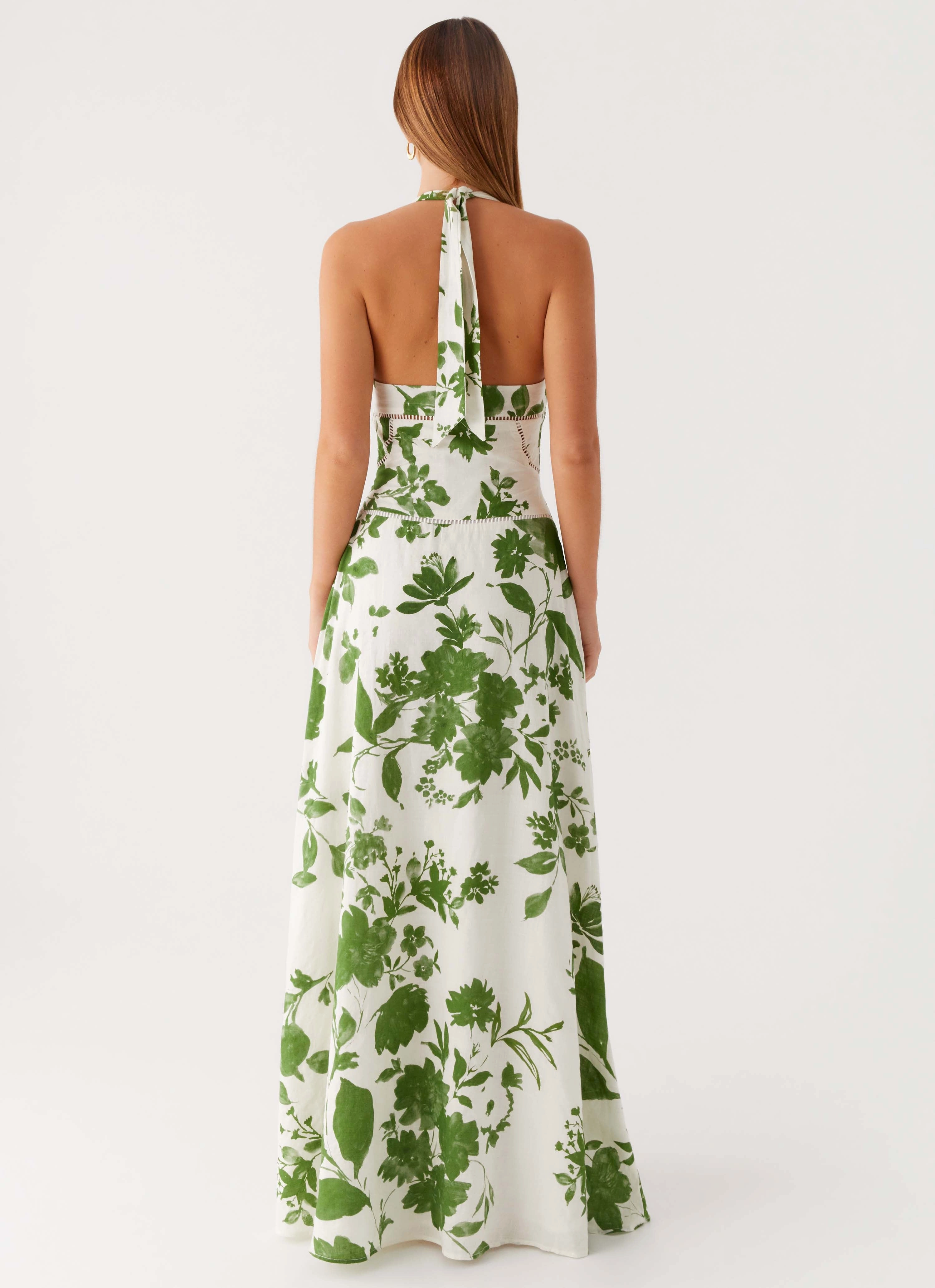 Ember Valley Maxi Dress - Verdant Bloom All Purpose