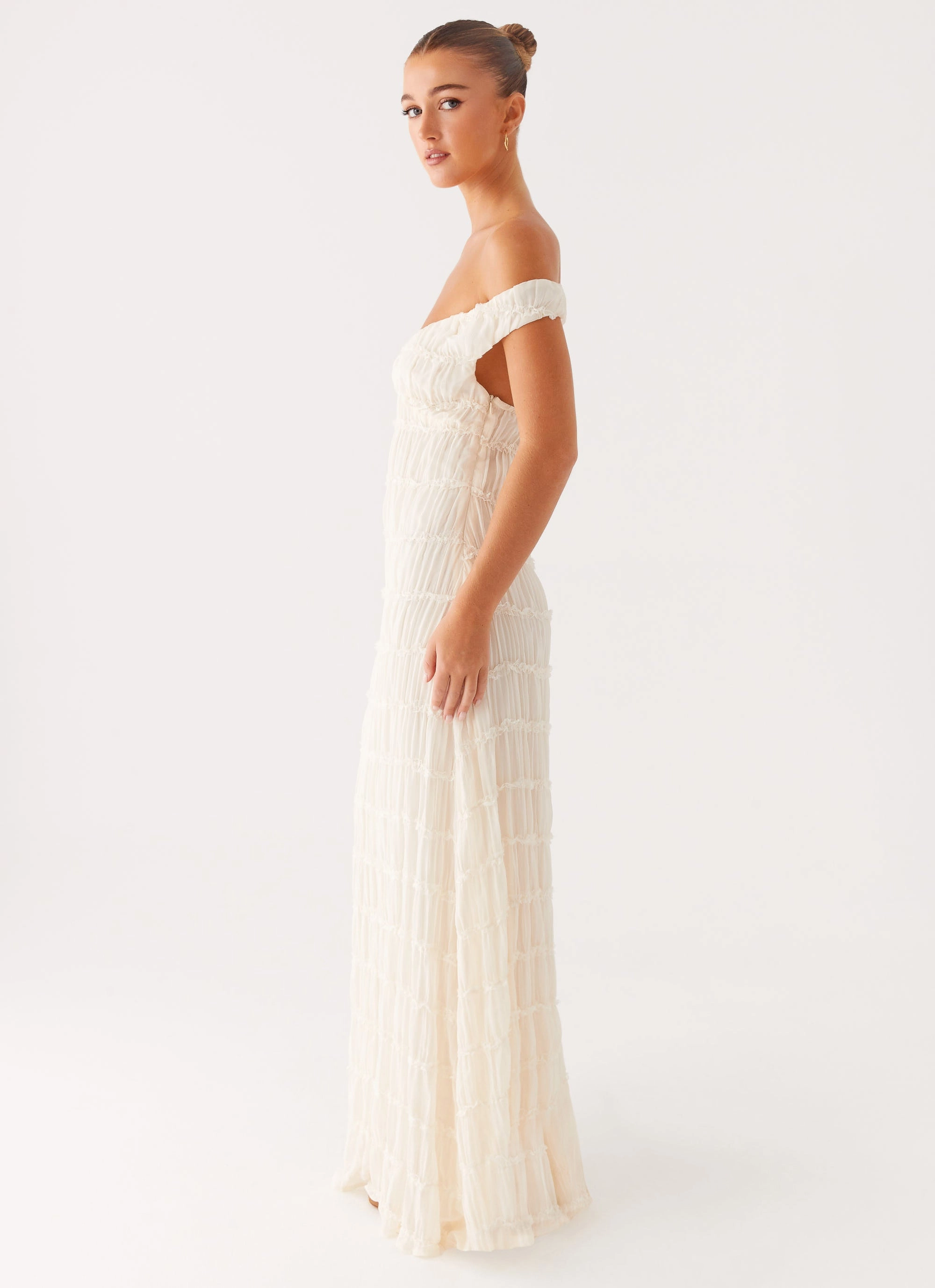 Embrace Maxi Dress - Ivory Fashion Mix