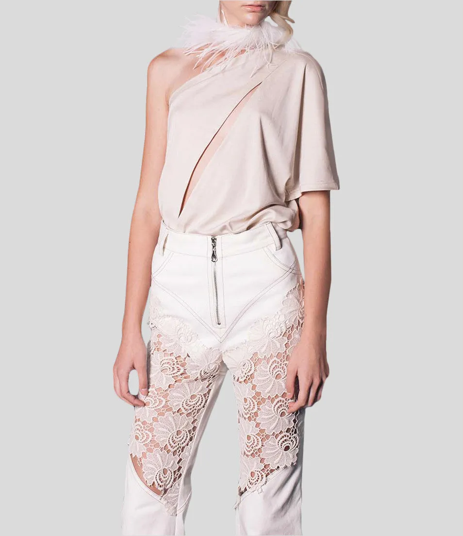 Embroidered Flared Jeans
