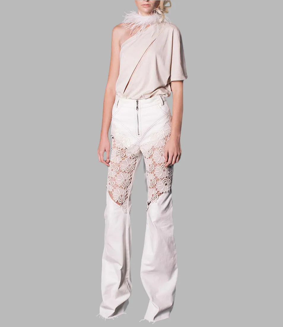 Embroidered Flared Jeans