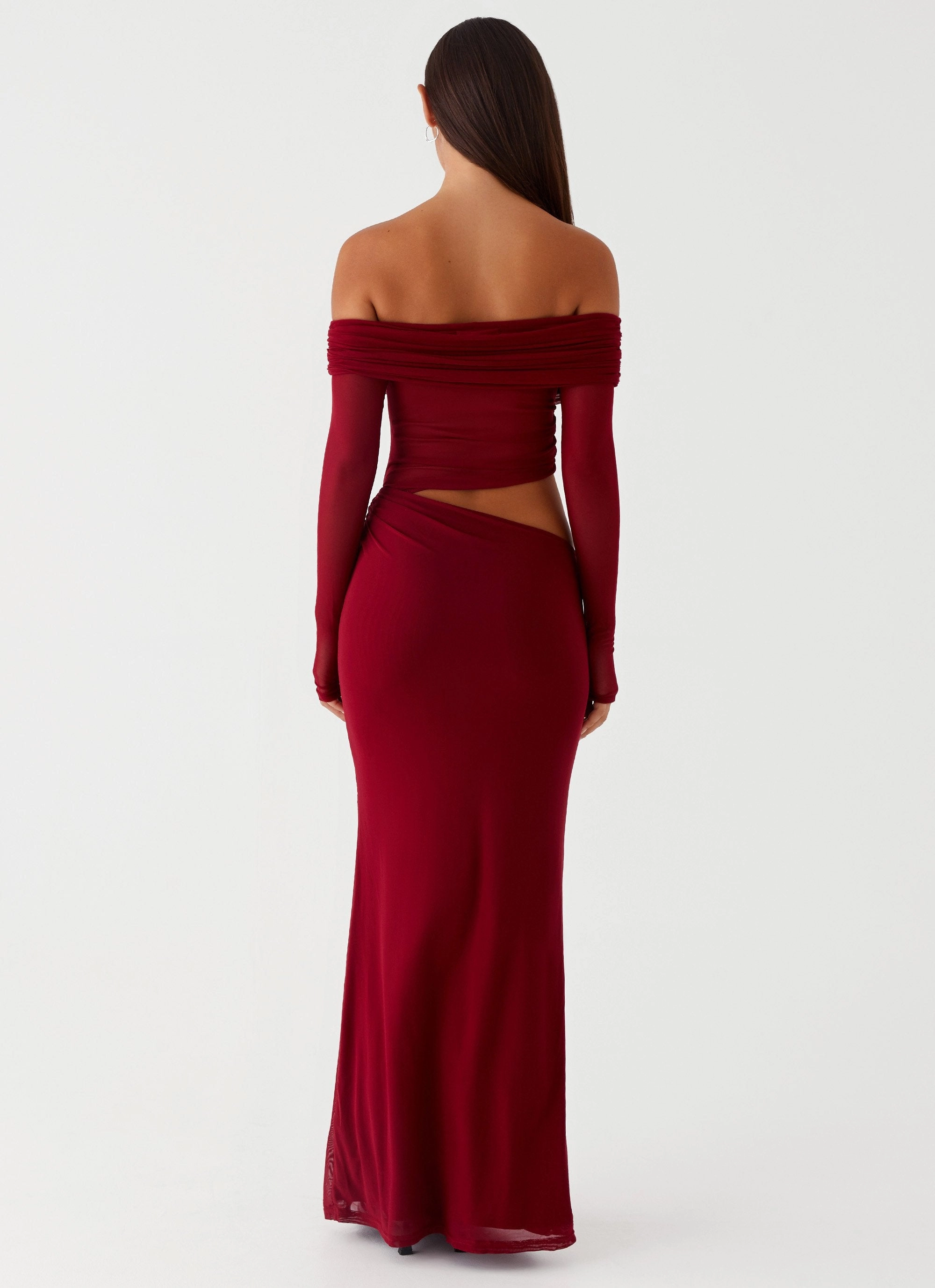 Trend-Inspired Emery Maxi Dress - Cherry Red