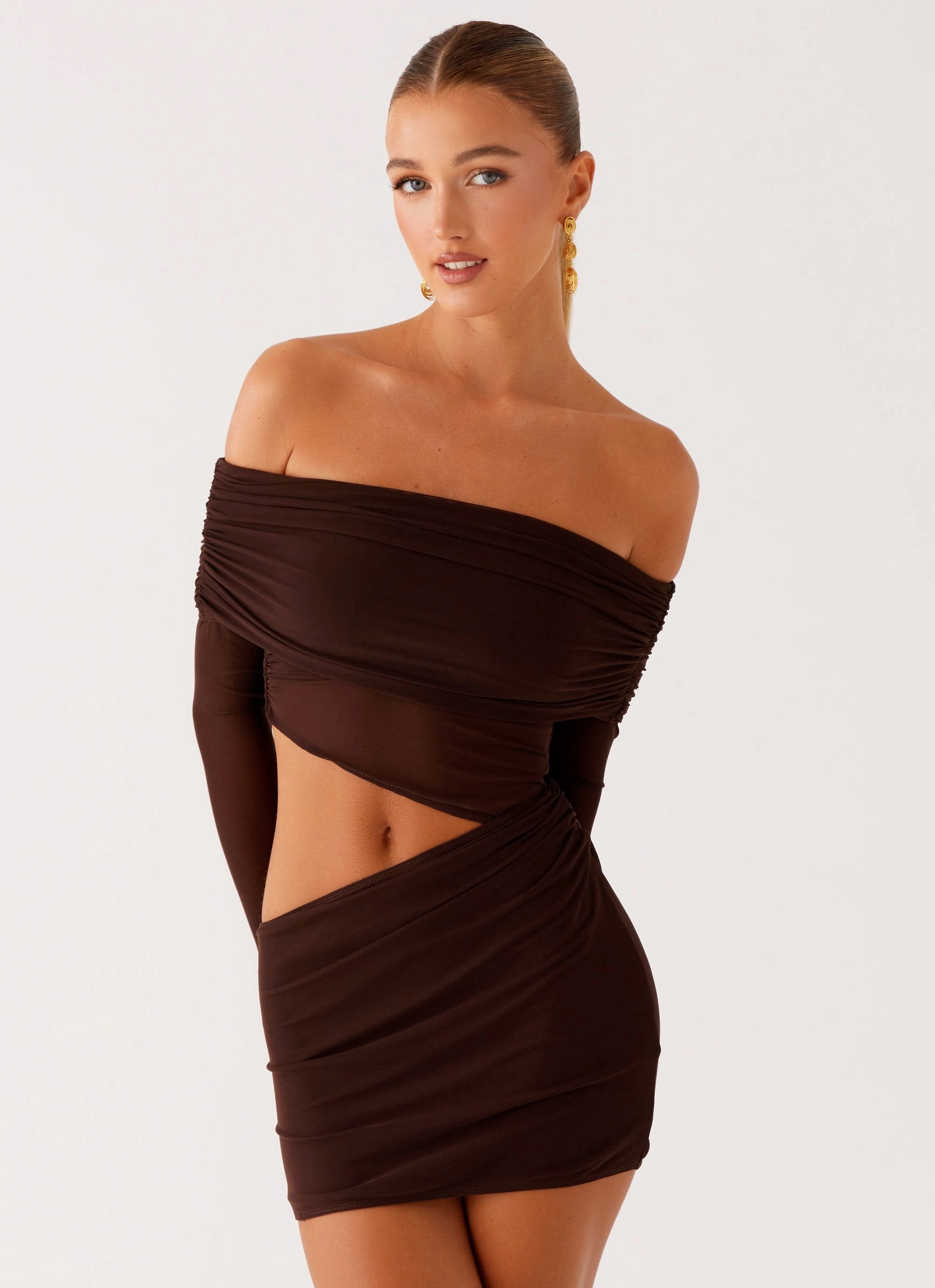 Love Glow Emery Mini Dress - Chocolate