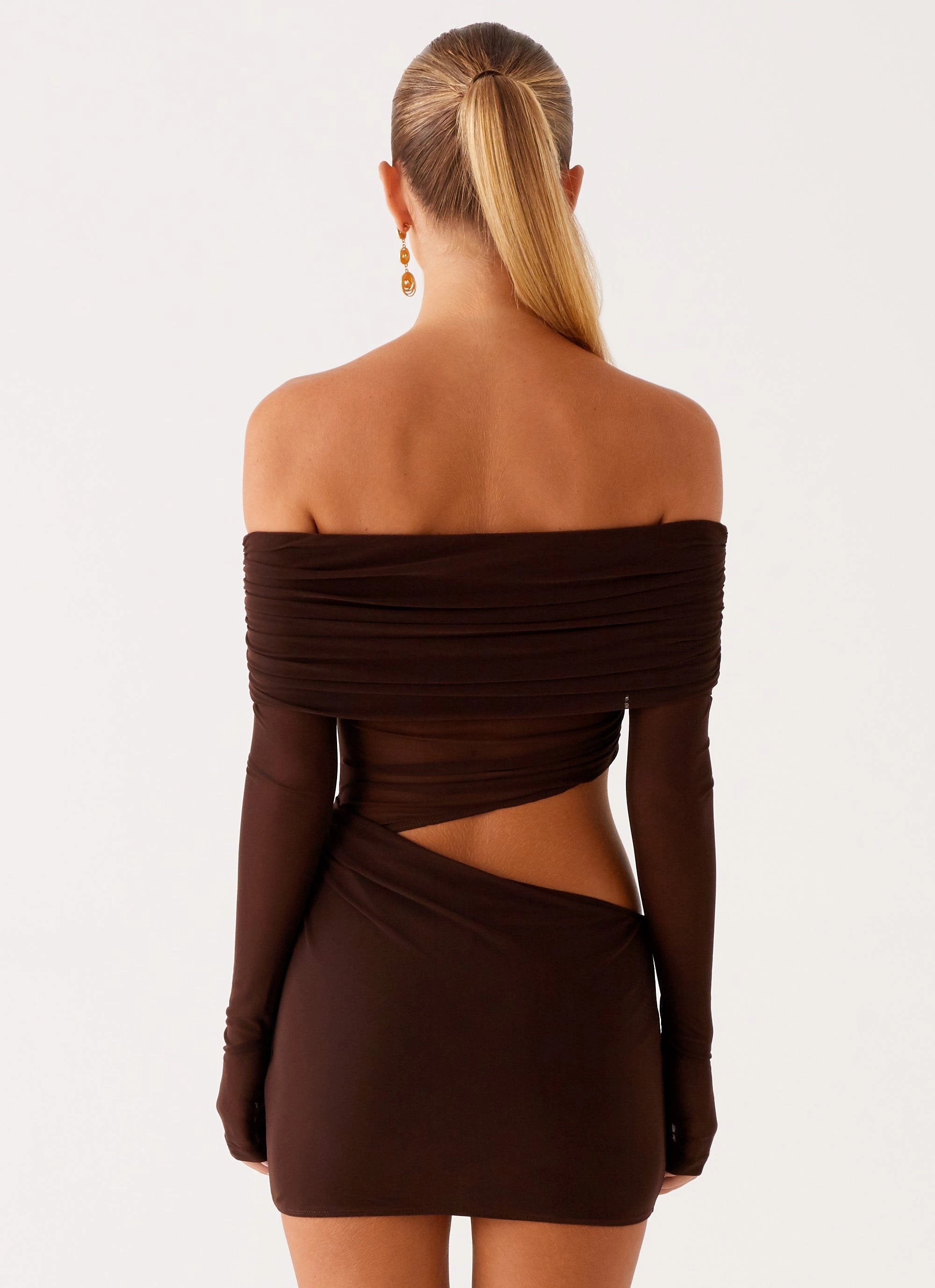 Emery Mini Dress - Chocolate Layering Fit