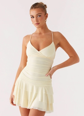 Daytime Look Emily Mini Dress - Yellow