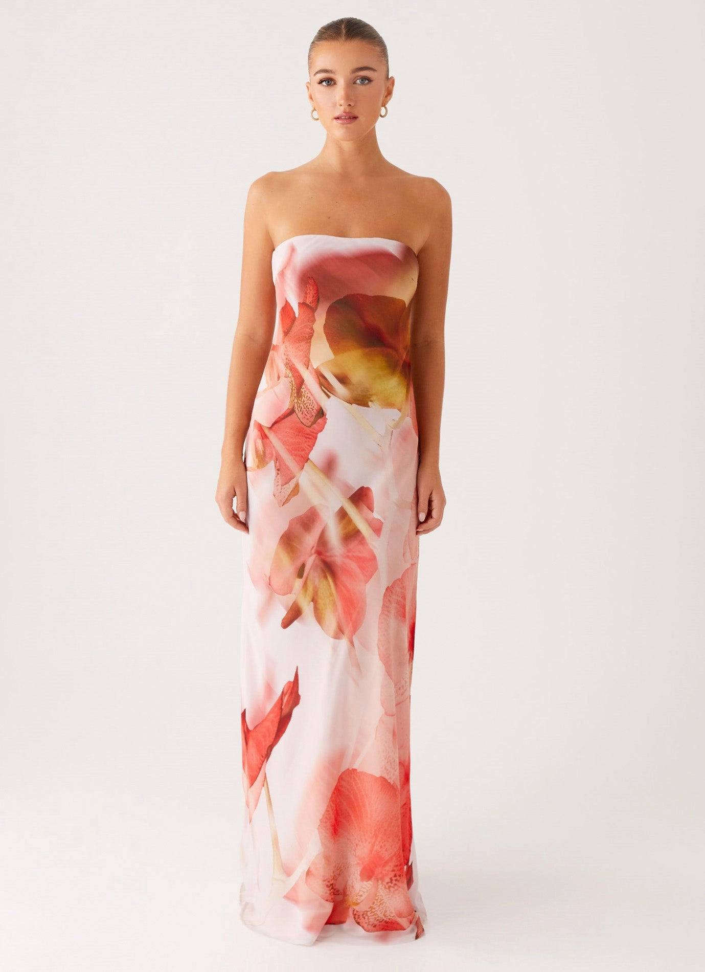 Light Soft Soft Contour Kunis Maxi Dress - Peach Rose