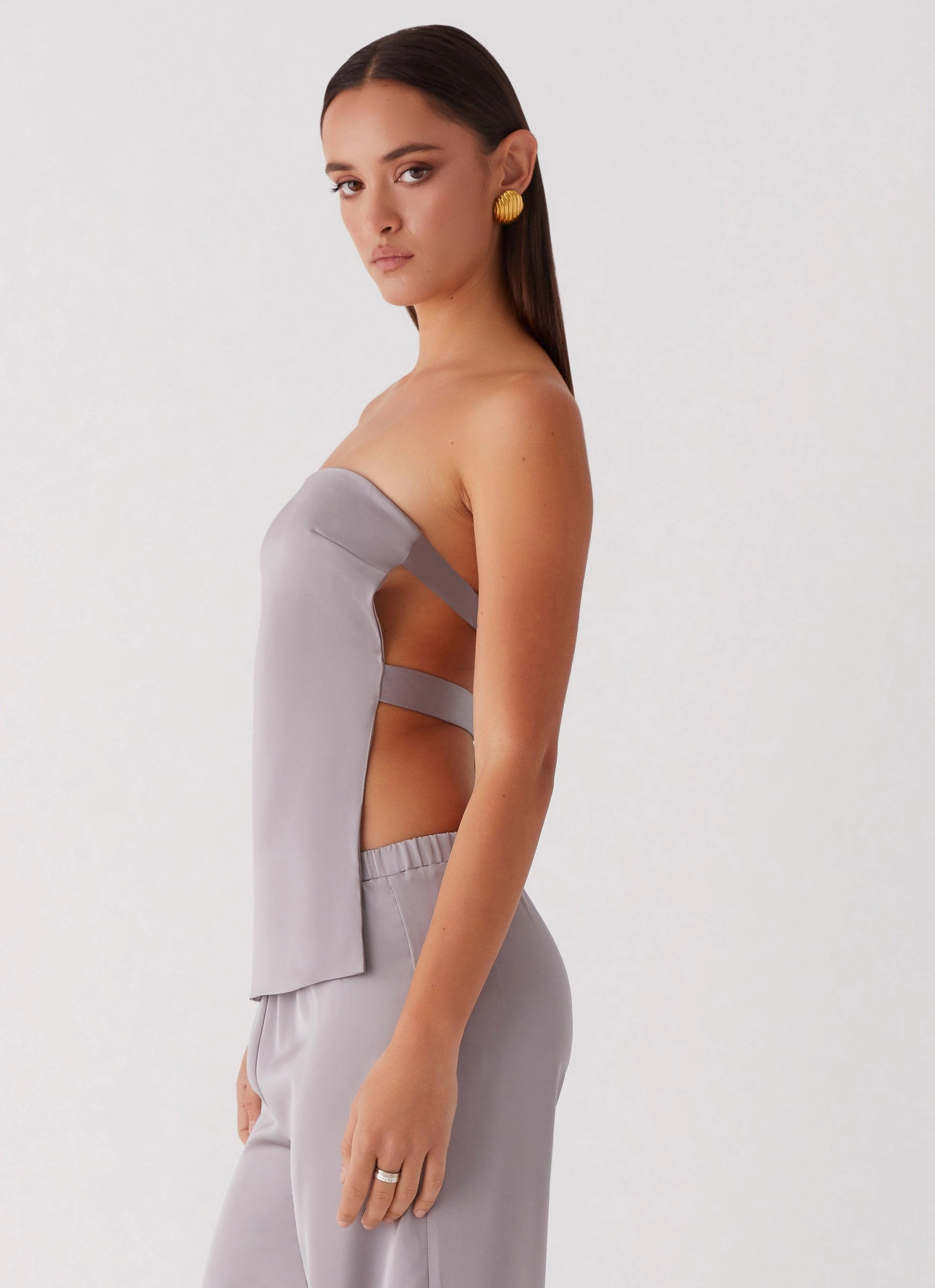 Enchanted Loving Strapless Top - Grey HiddenPockets