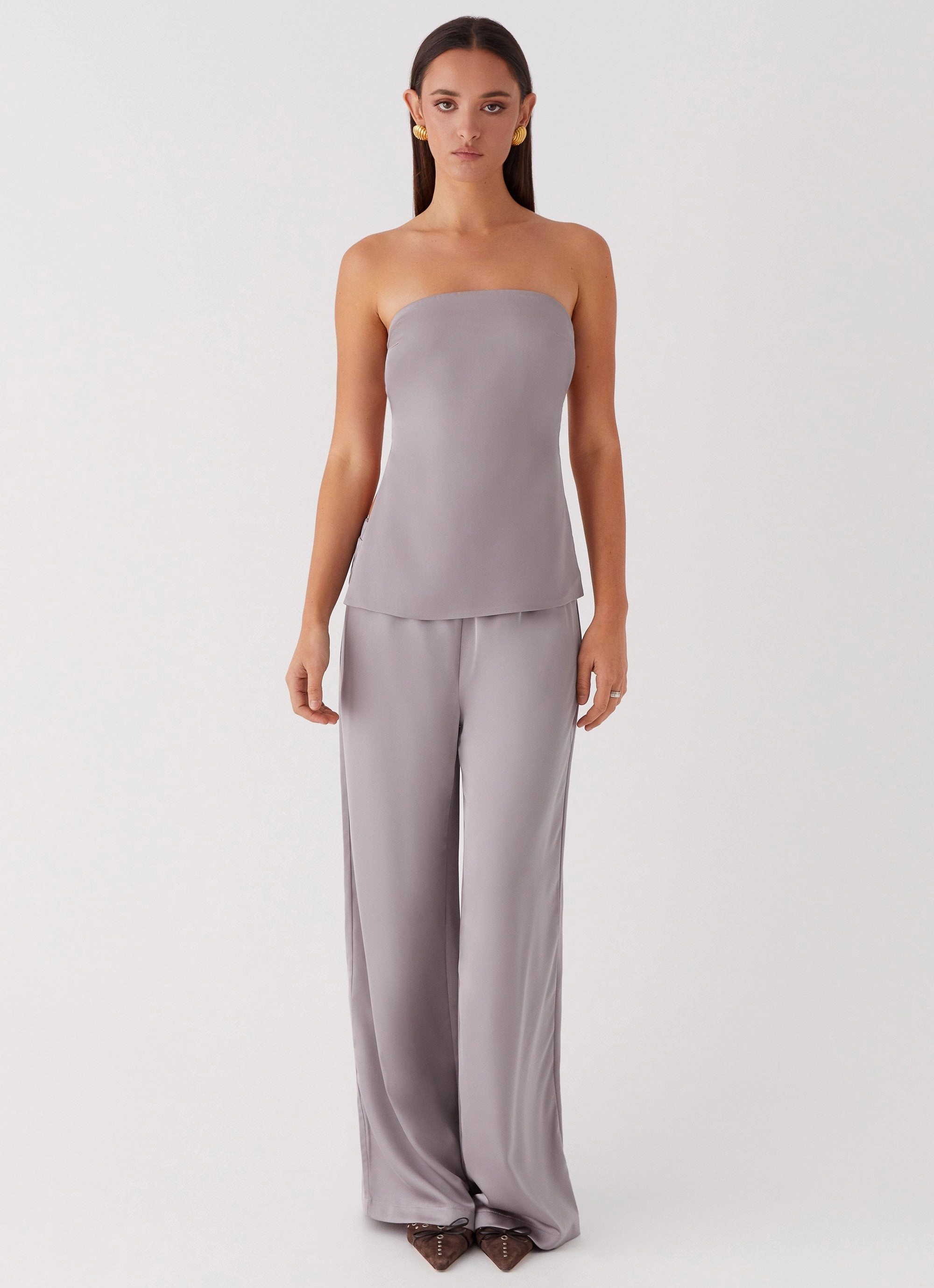 HeatRetentionTechnology Flexible Layer Fit Enchanted Loving Strapless Top - Grey