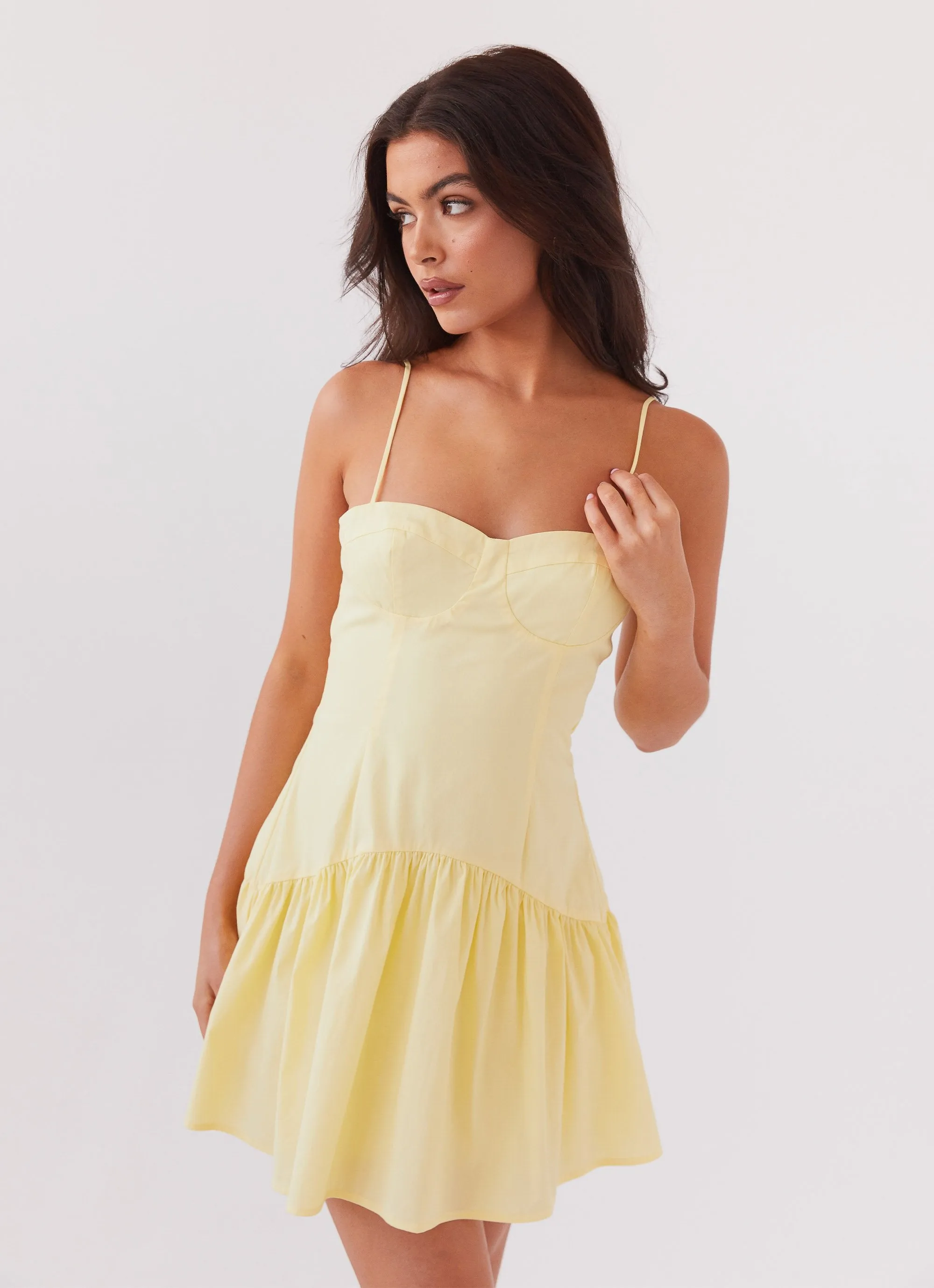 Effortless Vibe Endless Summer Mini Dress - Canary