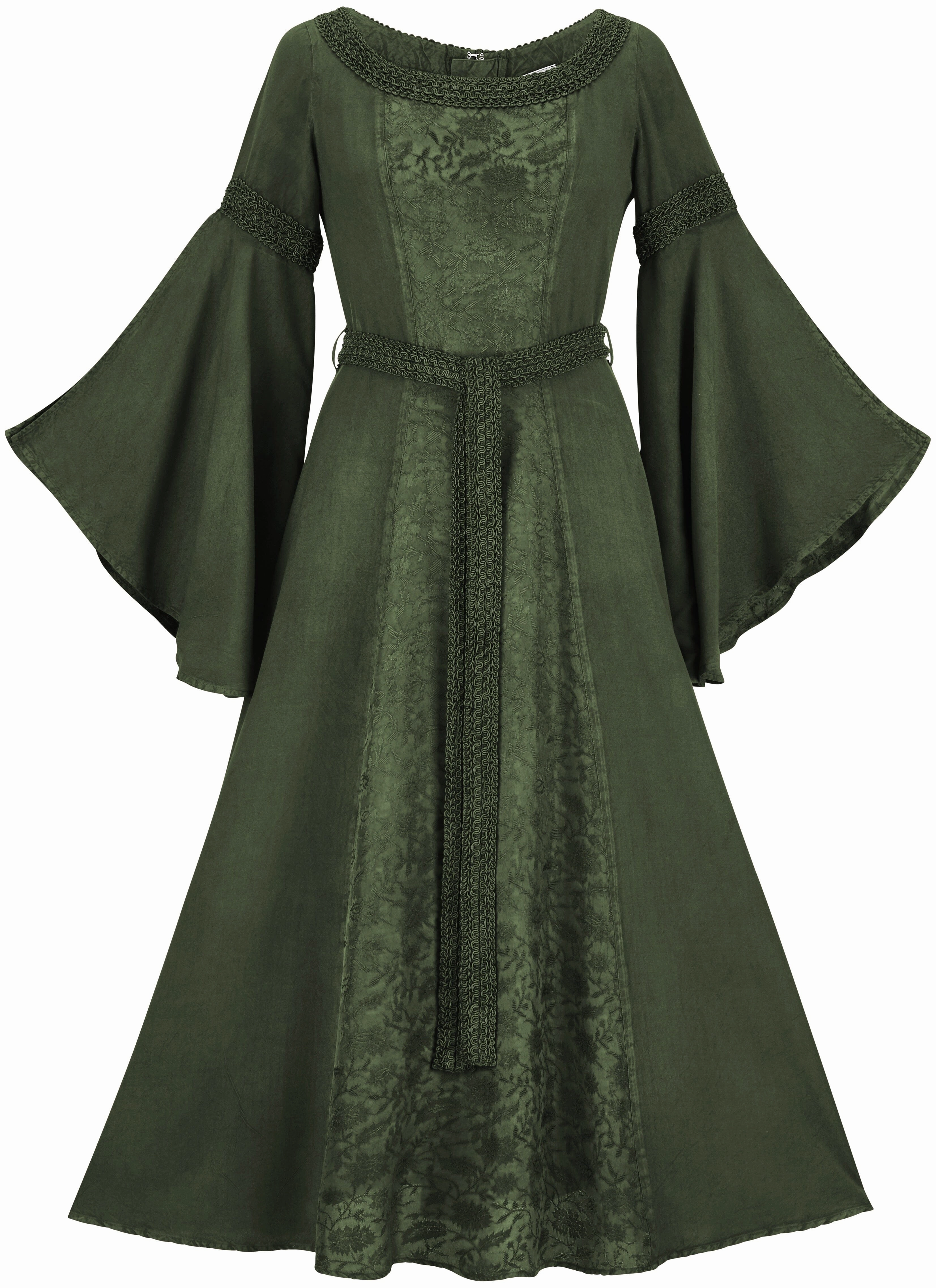 Eowyn Maxi Limited Edition Moss Green Calm Texture Feminine Tailoring