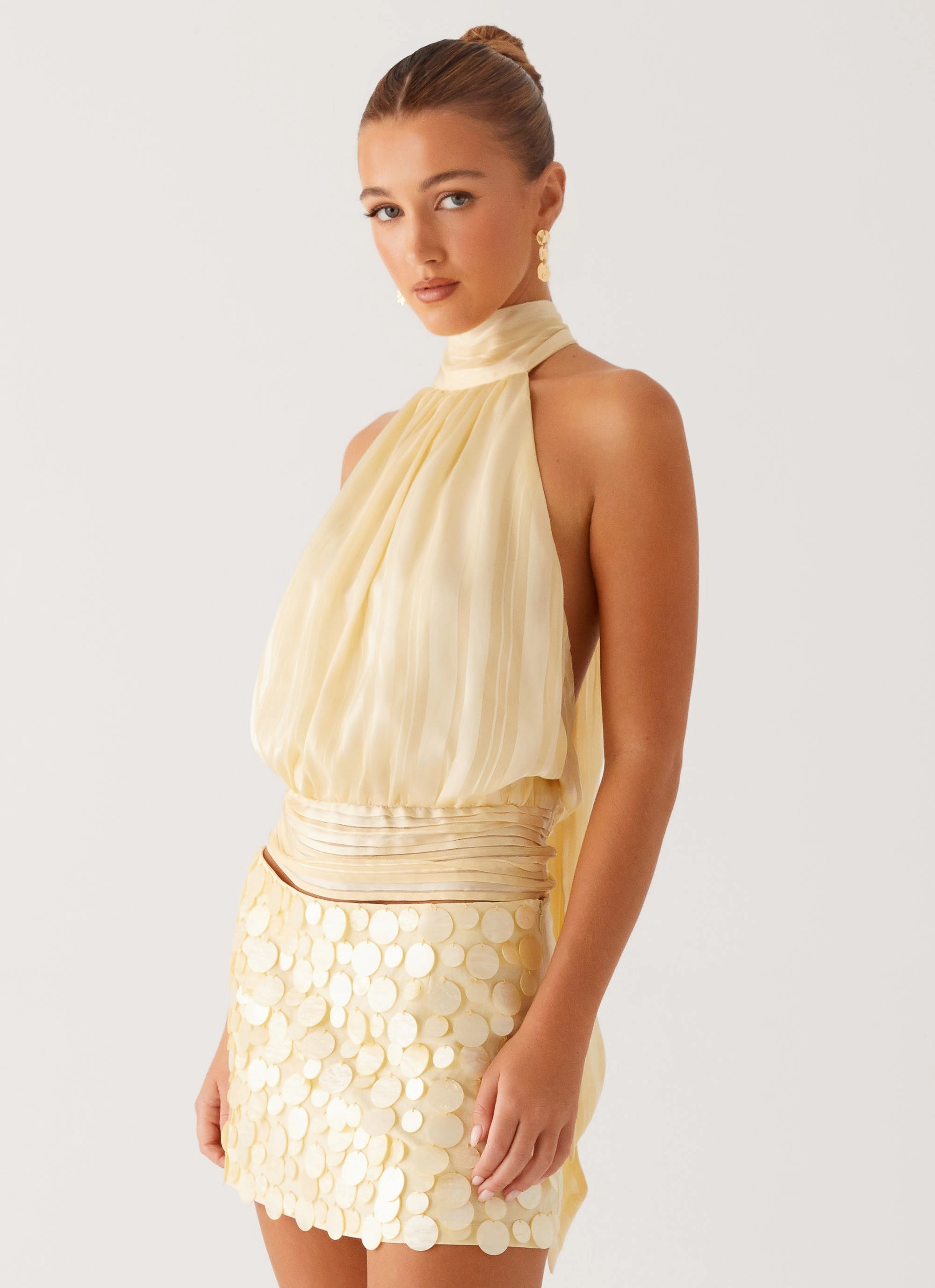 Willow Chiffon Top - Yellow Odor Resistant