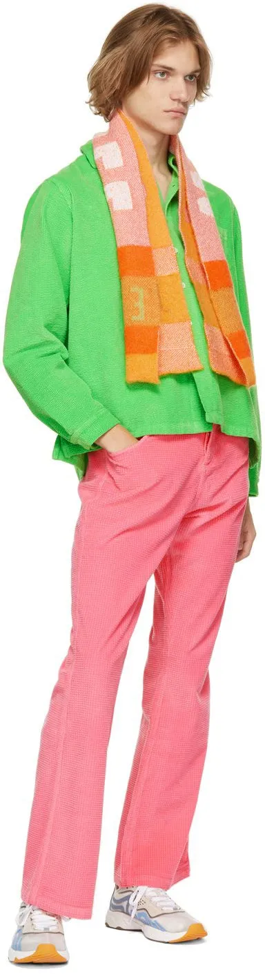 ERL Pink Waffle Corduroy Trousers