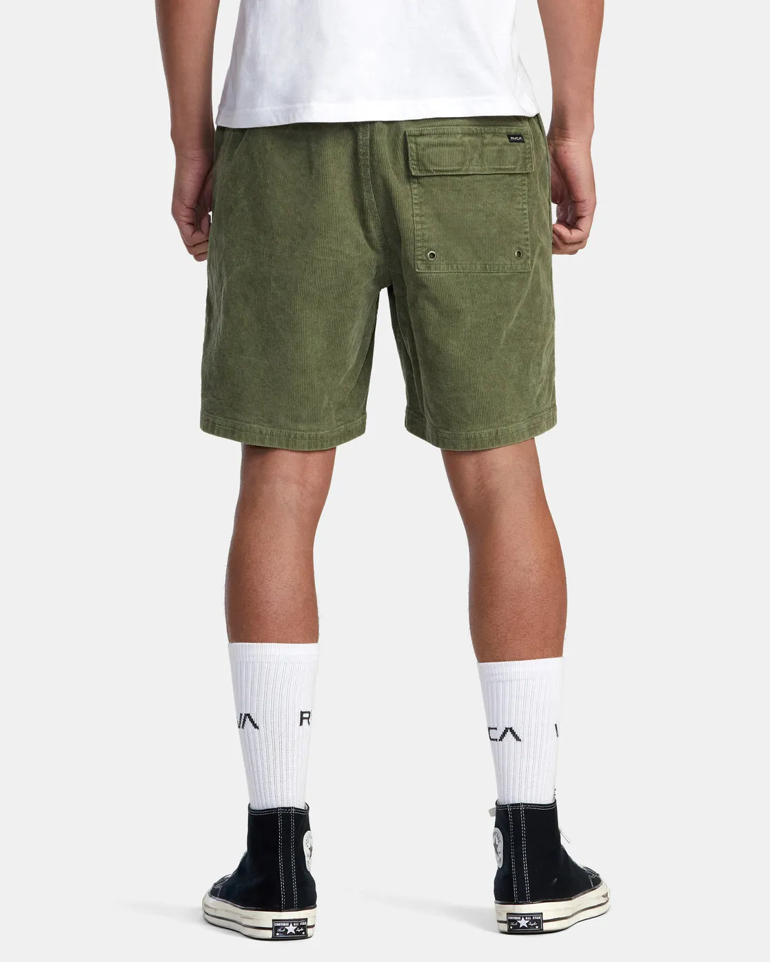 Escape 17" Elastic Waist Corduroy Shorts - Surplus