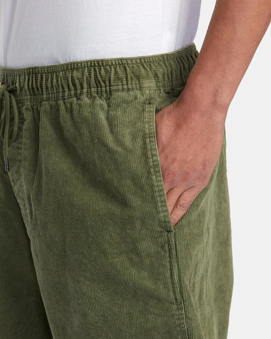 Escape 17" Elastic Waist Corduroy Shorts - Surplus
