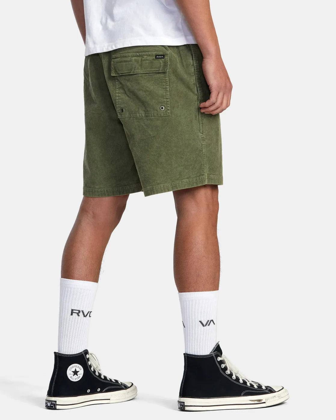 Escape 17" Elastic Waist Corduroy Shorts - Surplus
